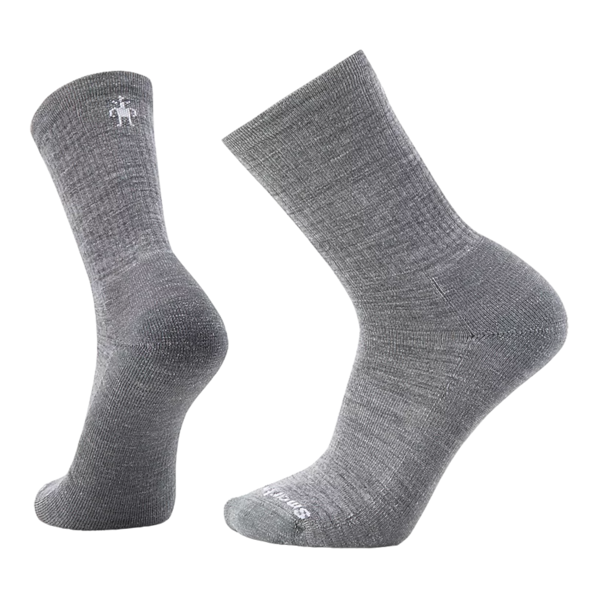 Smartwool - Solid Rib Crew - Medium Gray / M
