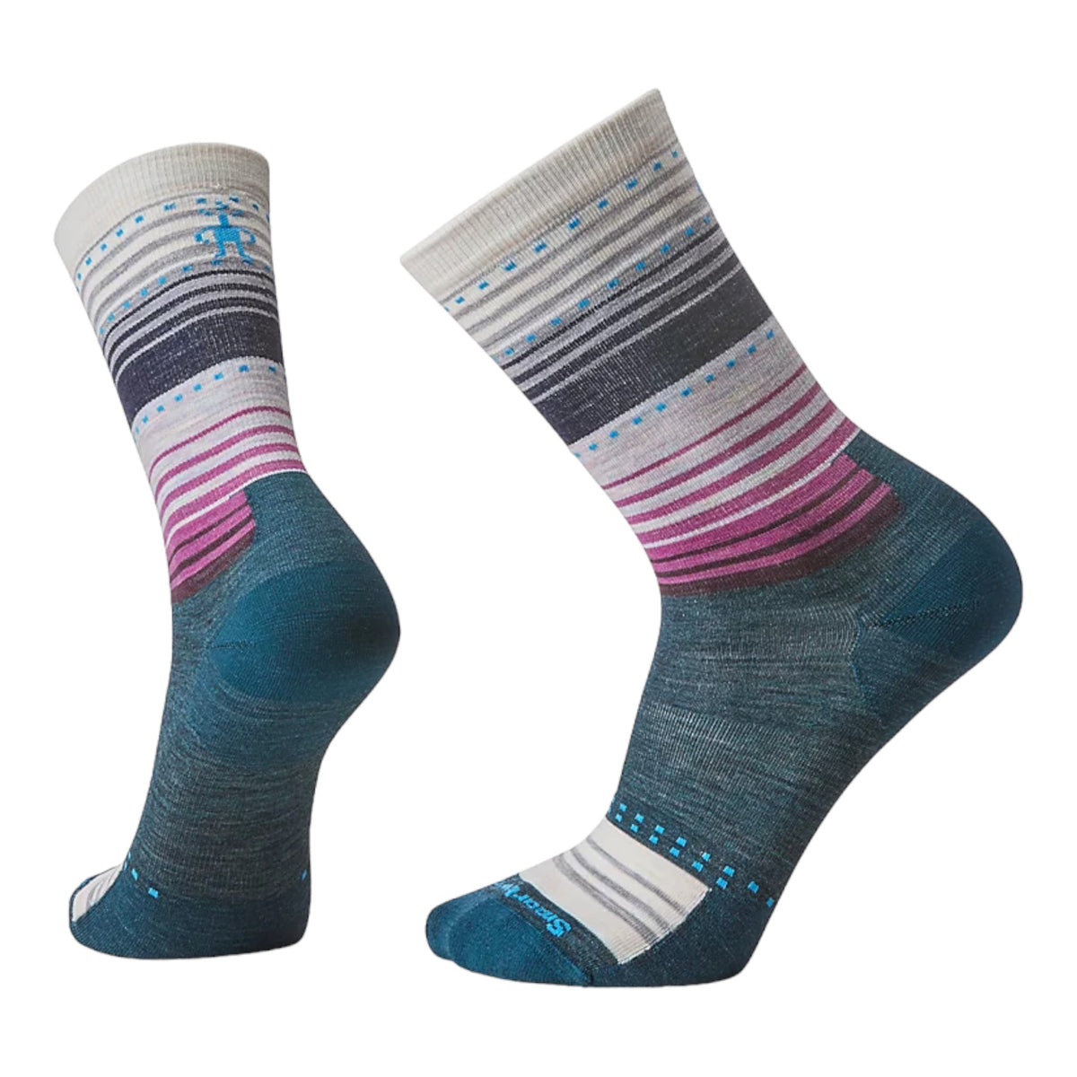 Everyday Stitch Stripe Zero Cushion Crew Socks