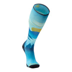 Men's Ski Zero Cushion Chasing Mountains Print Over The Calf Socks