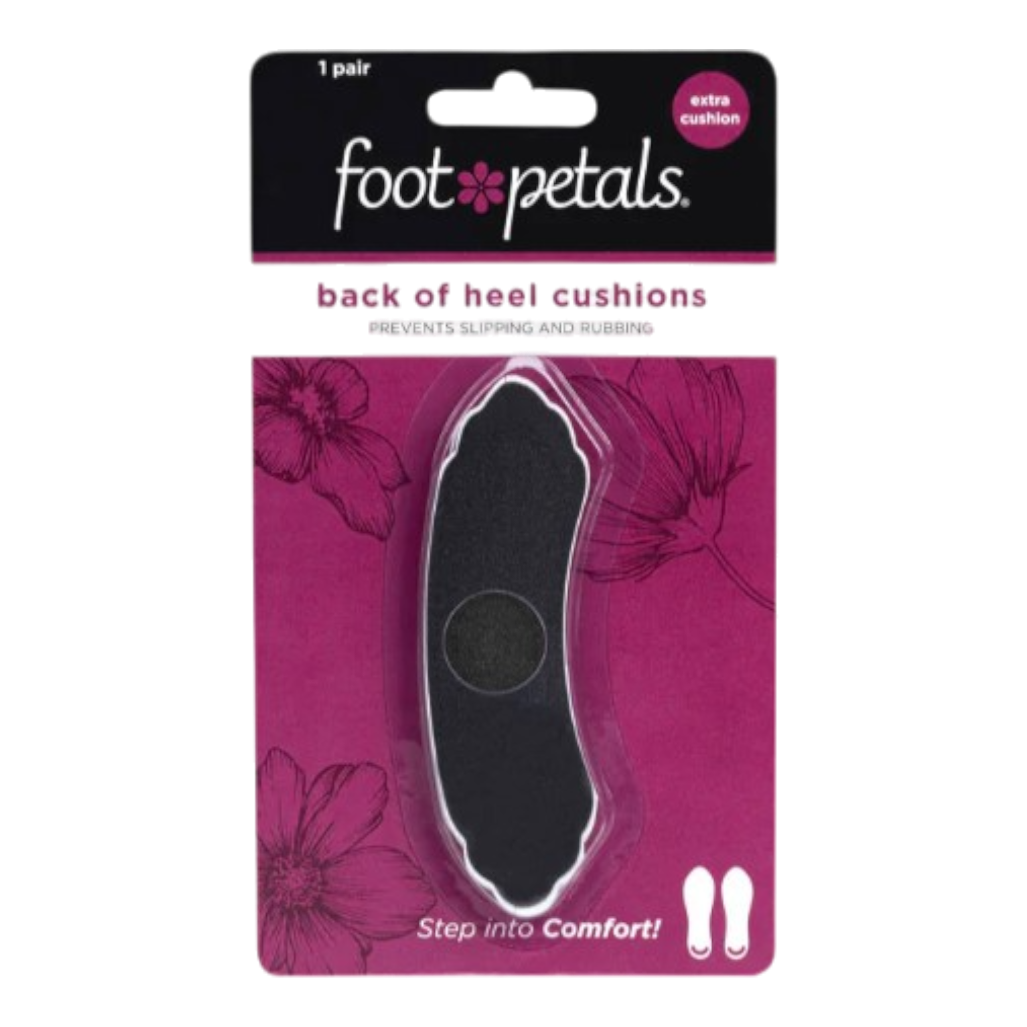 Foot Petals - Back of Heel Cushions With Extra Cushion - ONE SIZE