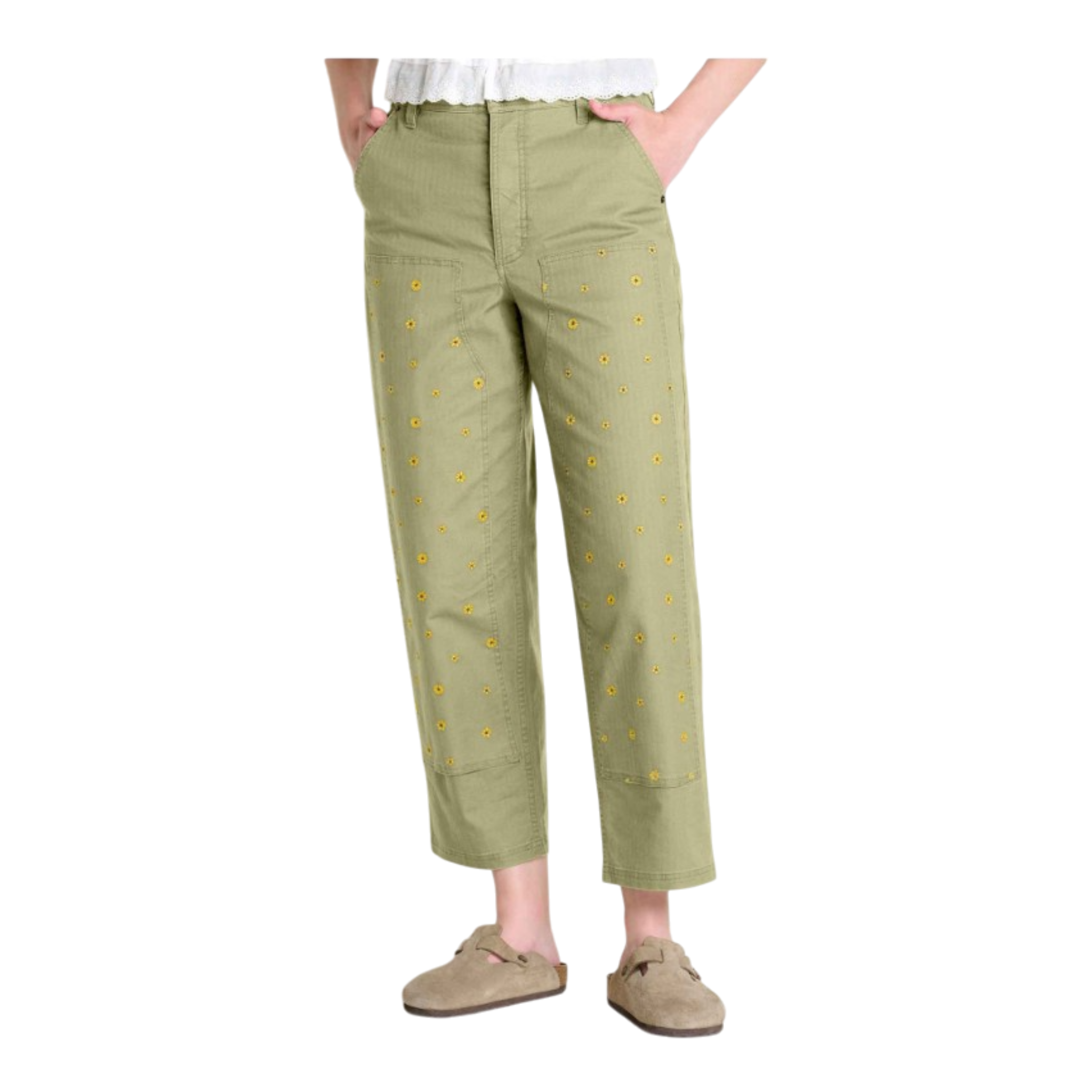 Toad&Co - Juniper Utility Pant - Yucca Embroidery / One Size / 8