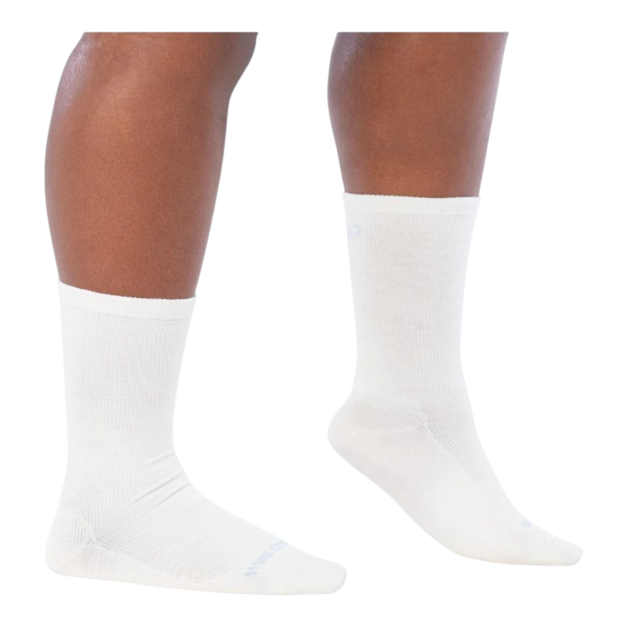 Wide Open - Women's Solid Basic Lightweight Crew Socks - White / S