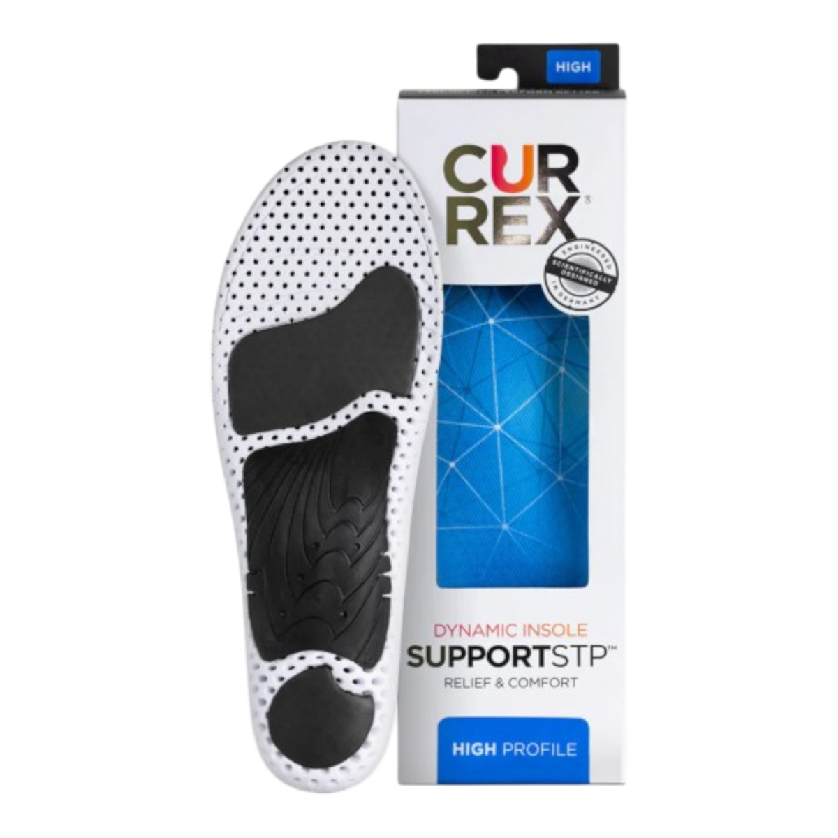 CURREX® SUPPORTSTP™ High Arch Insoles | Stability, Support & Comfort Insoles for Walking Shoes