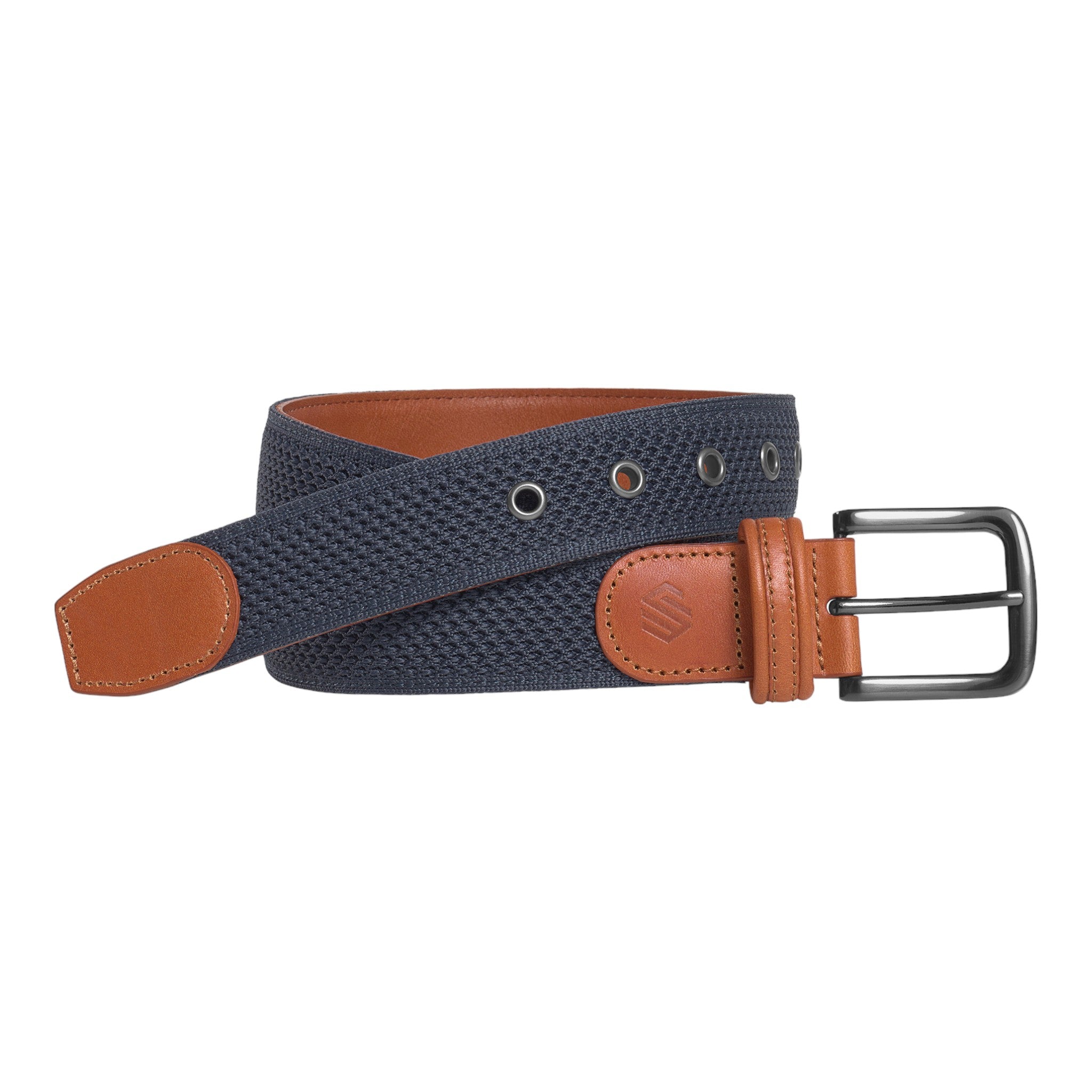 Johnston & Murphy - Amherst Knit Belt - Navy / 32