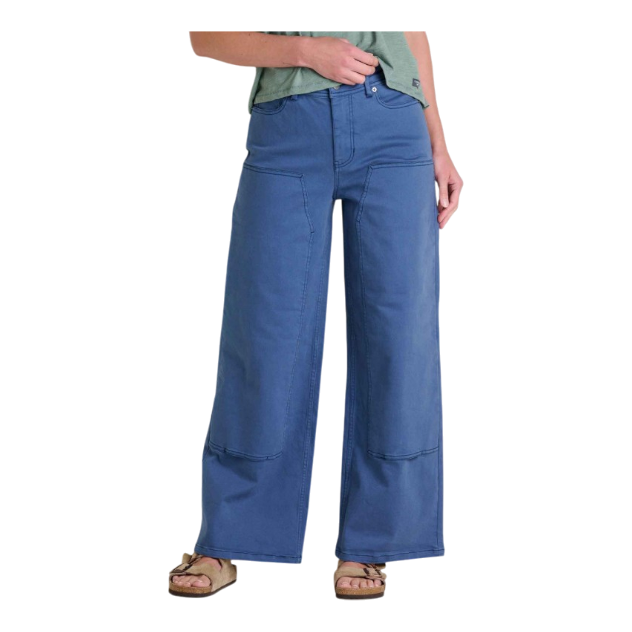 Toad&Co - Balsam Wide Leg Utility Pant - Pacific Blue / One Size / 10
