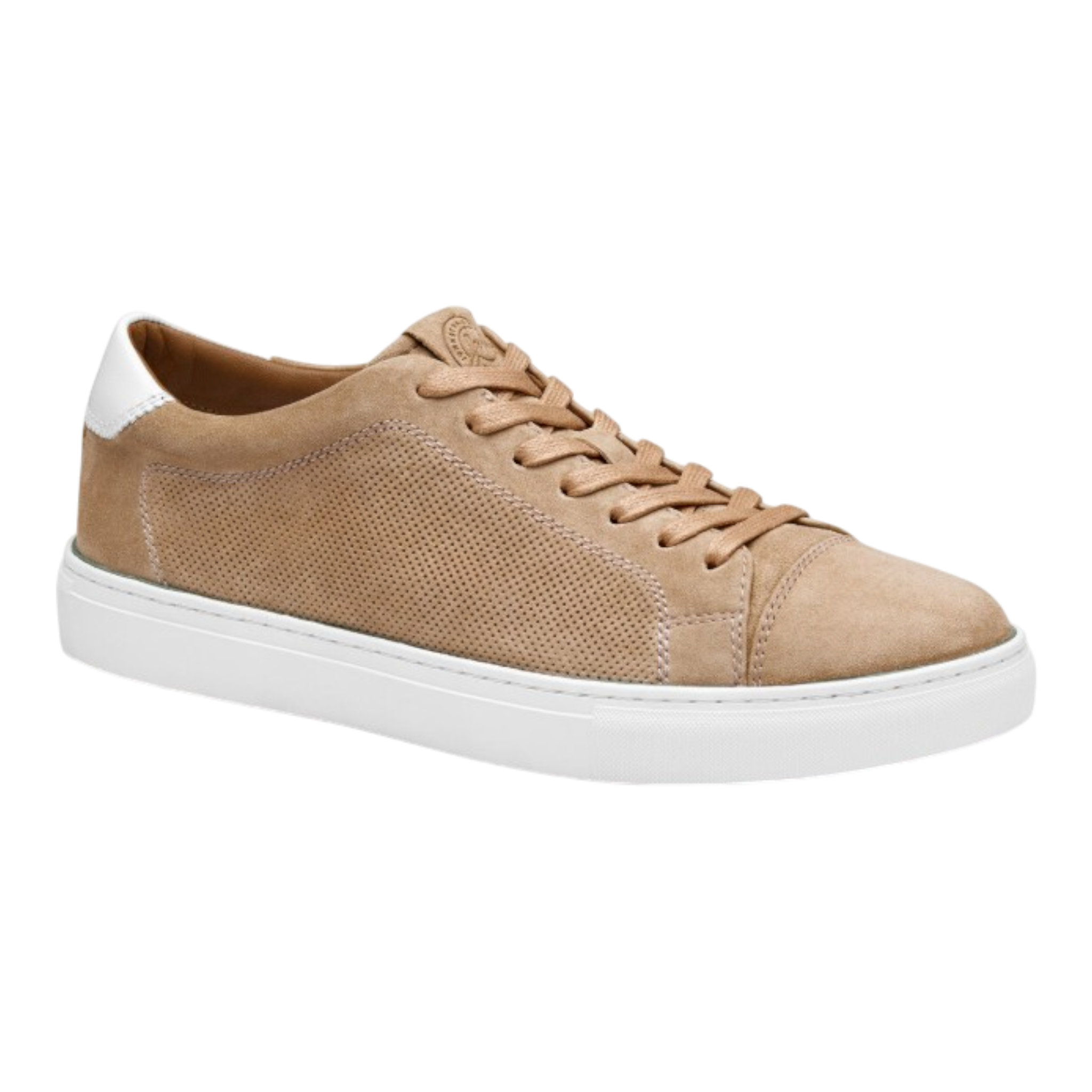Johnston & Murphy - Luther Perfed Lace-to-Toe - Beige Suede / M / 9