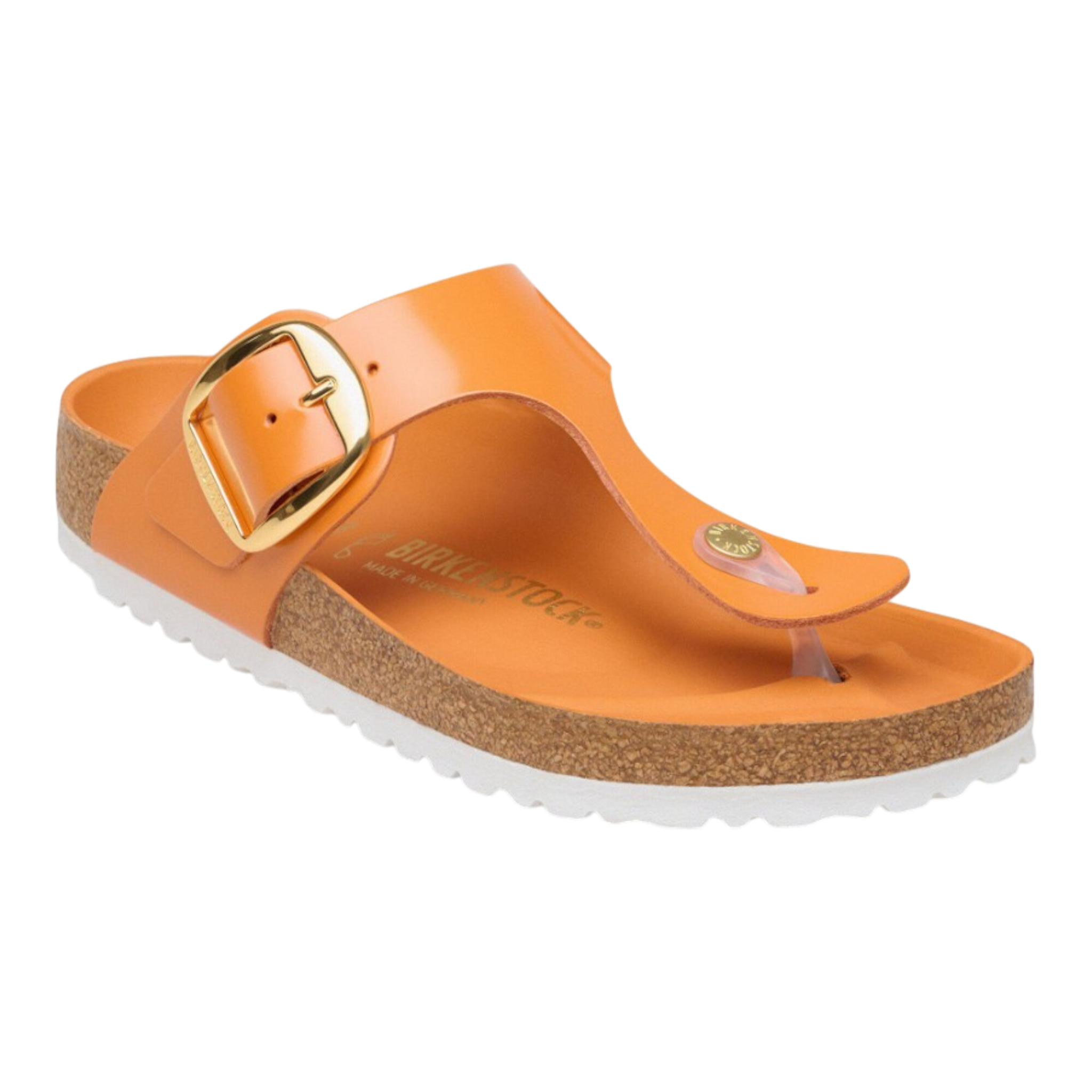 Birkenstock - Gizeh Big Buckle Natural Leather Patent - High Shine Kurkuma / M / 36