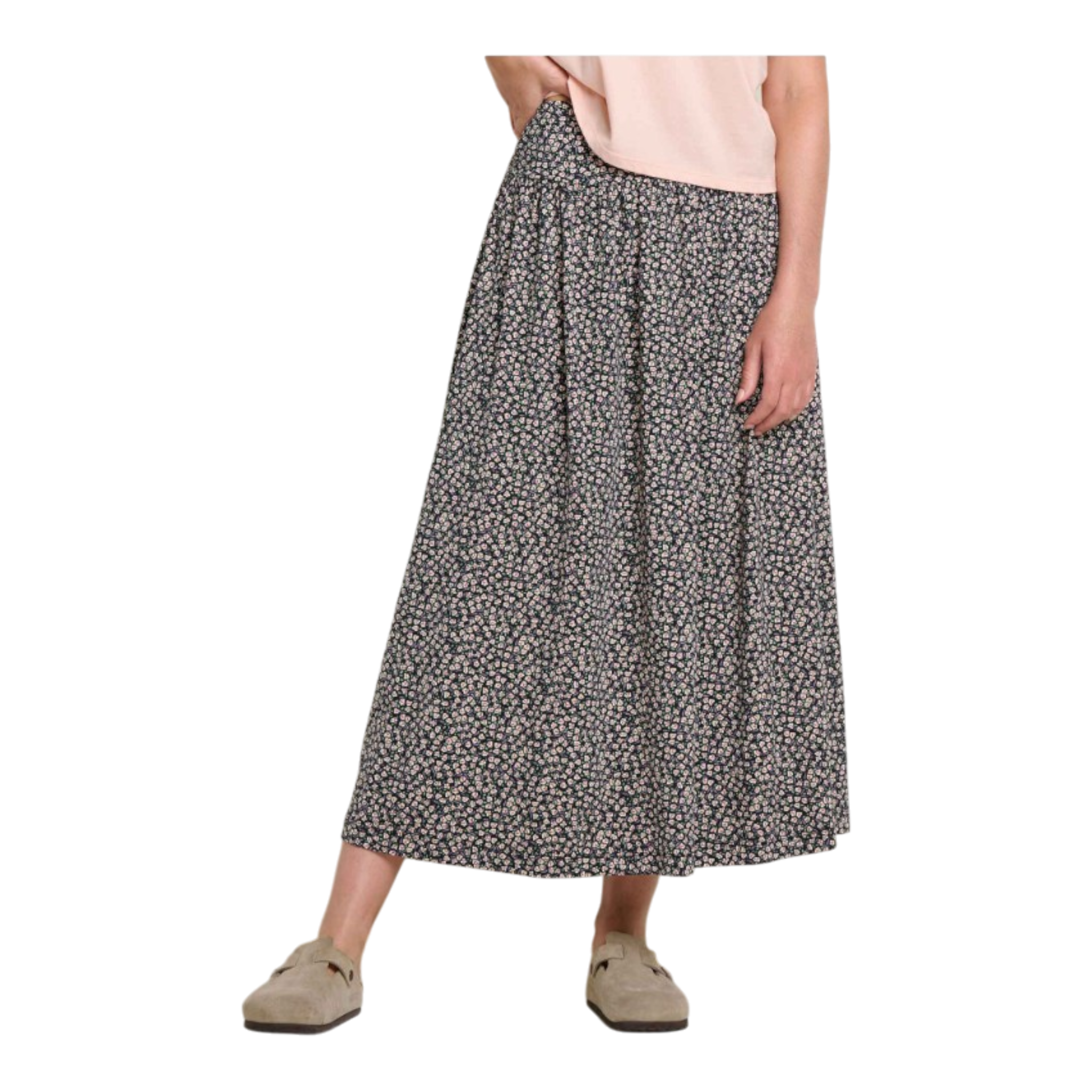 Toad&Co - Chaka Midi Skirt - Salt Ditsy Print / XS