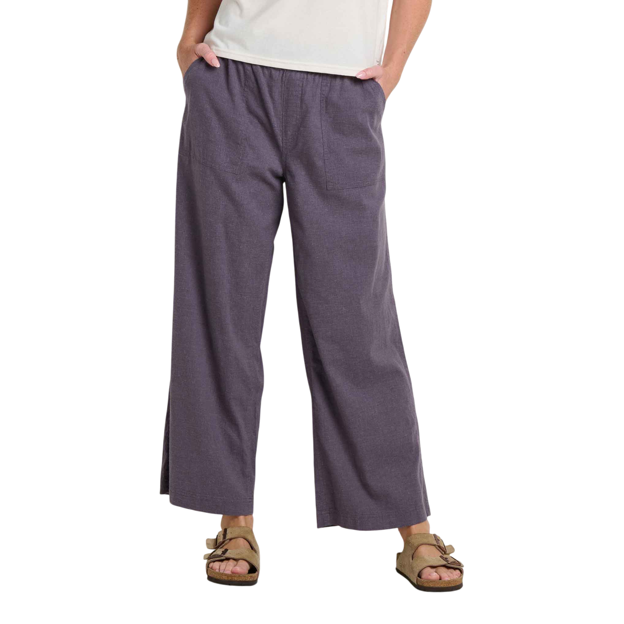 Toad&Co - Taj Hemp Wide Leg Pant - Ash / One Size / S