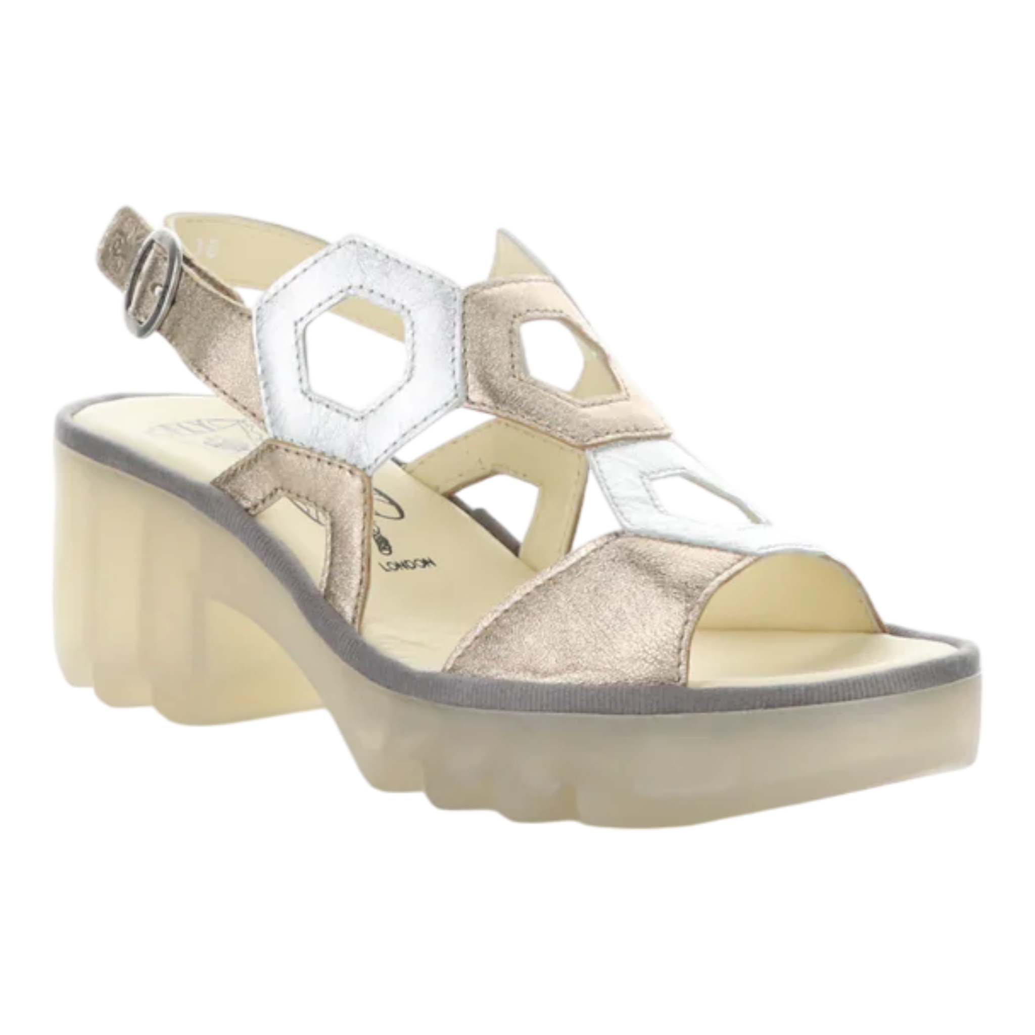 Fly London - Tewa - Sahara/Silver / M / 38