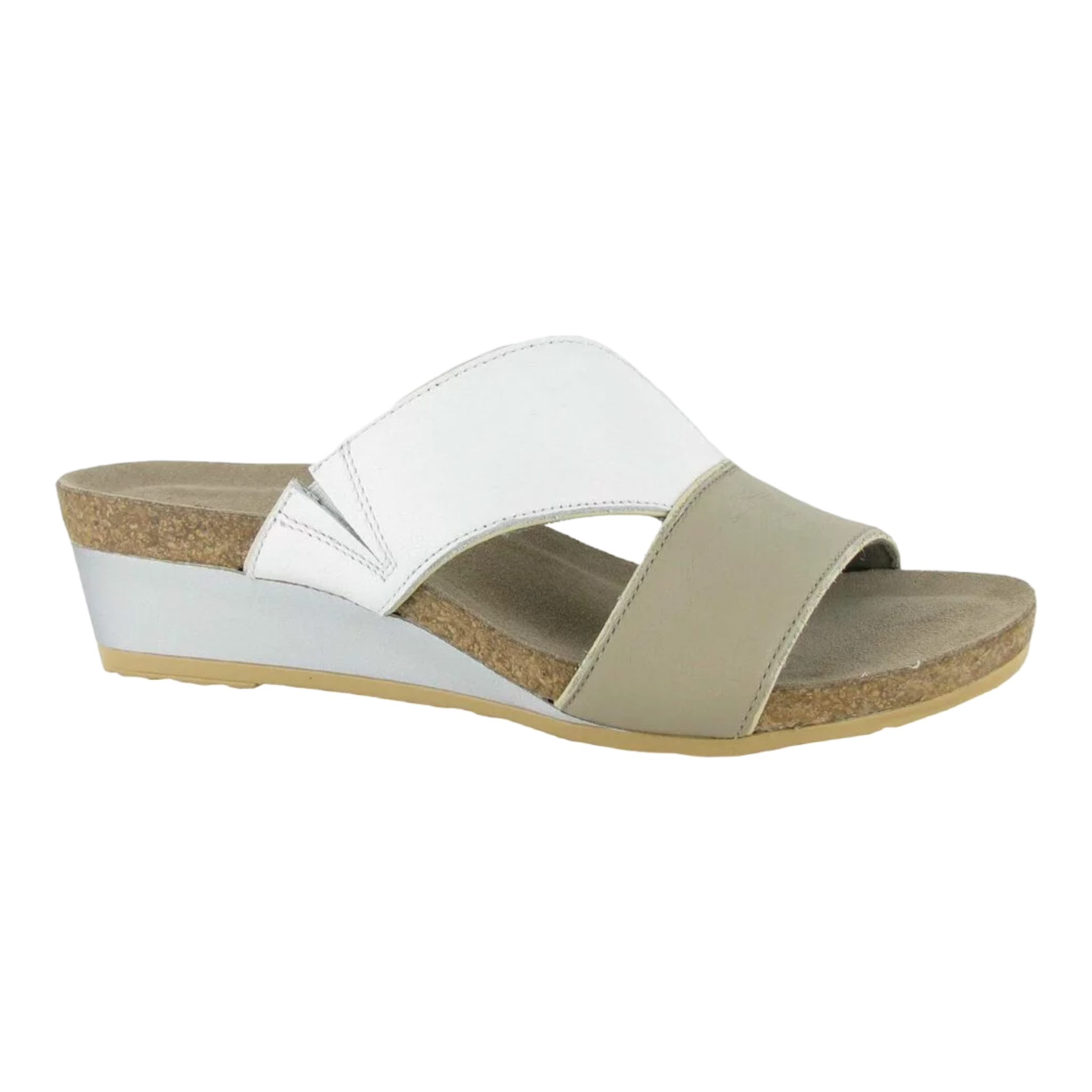 Naot - Tiara - Soft Beige Leather/Soft White Leather / M / 38