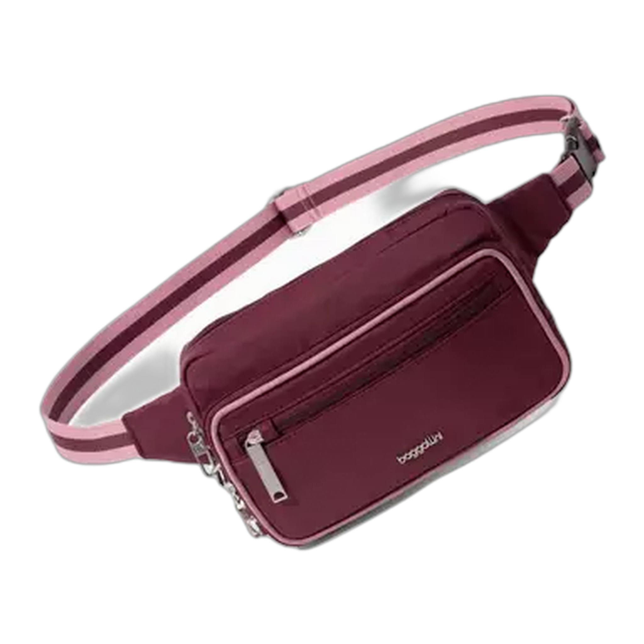 Baggillini - Securtex® Classic Anti-Theft Belt Bag Sling - Jam/Dusty Mauve