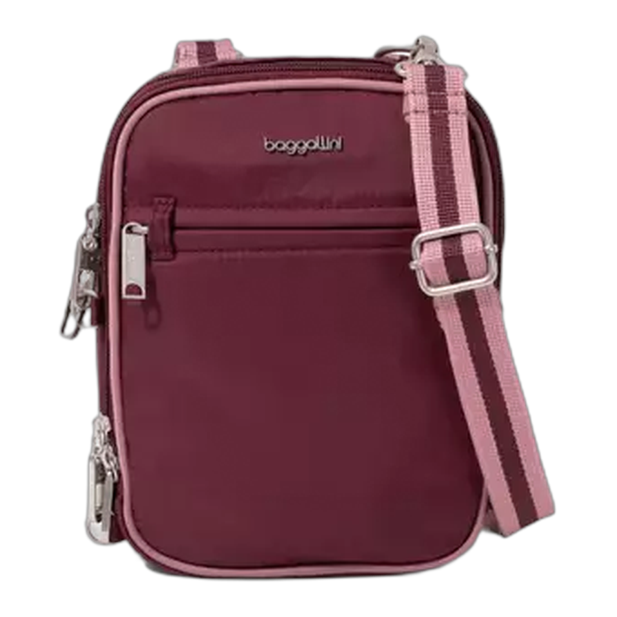 Baggillini - Securtex® Classic Anti-Theft Mini Everything Crossbody - Jam/Dusty Mauve