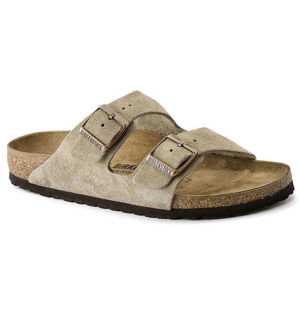 Birkenstock - Arizona Soft Footbed Suede Leather - Taupe Suede / N / 38