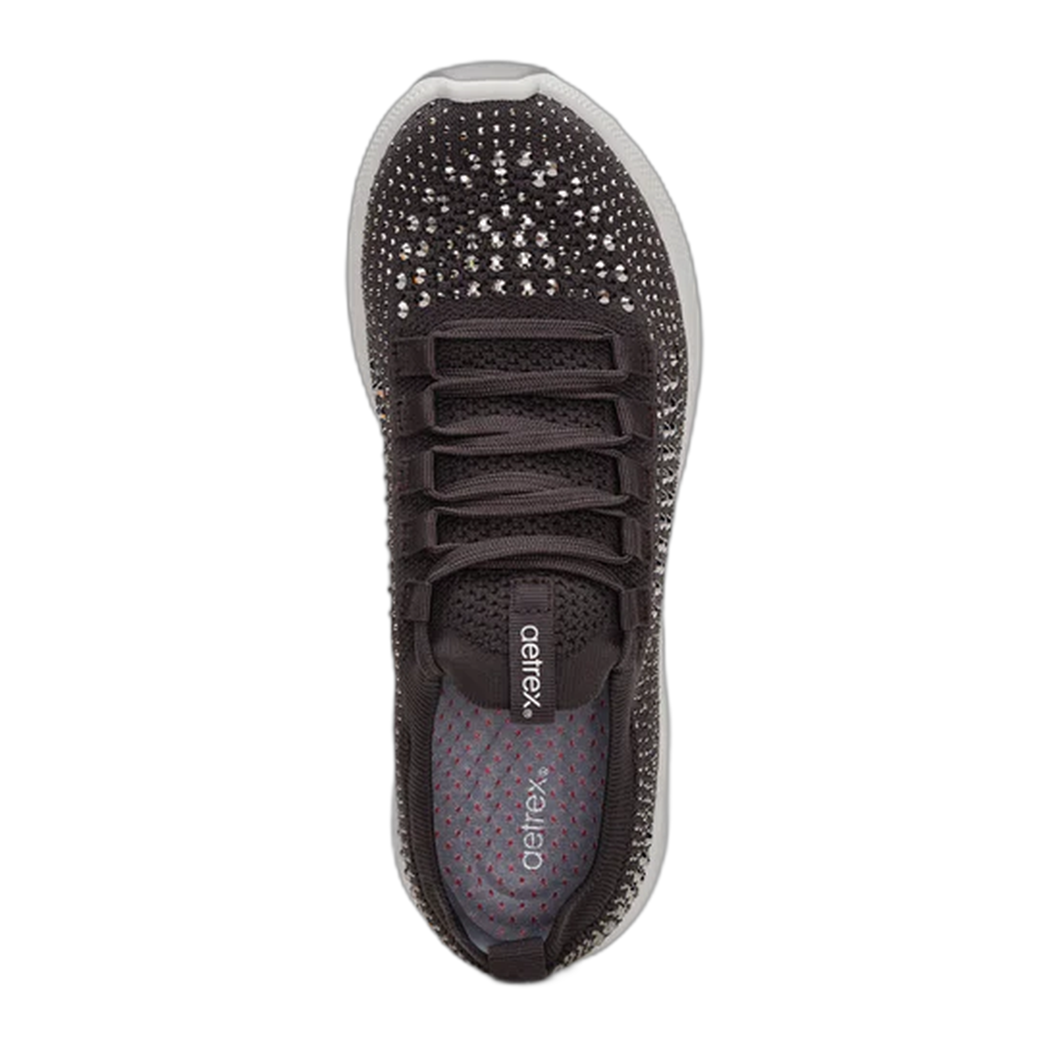 Aetrex Carly Sparkle Pewter - Dardano's Shoes