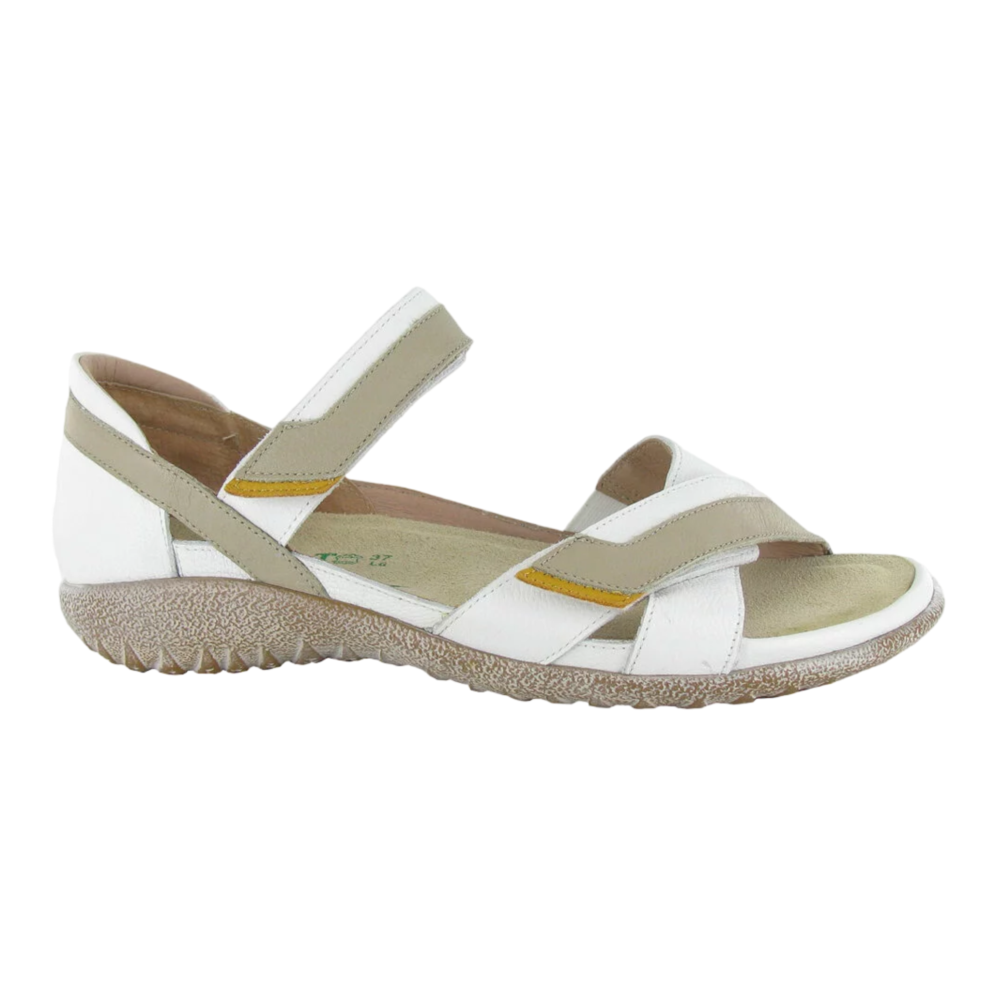 Naot - Karawa - White/Beige/Marigold Combination / M / 36