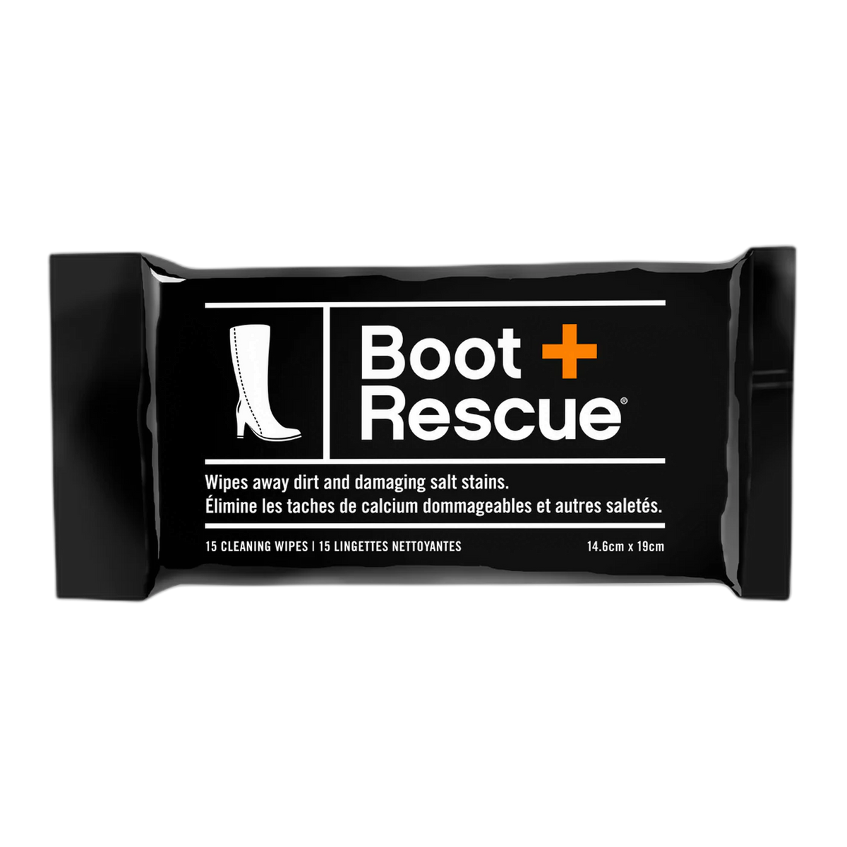 BootRescue All-Natural Boot Cleaning Wipes - Resealable Pack of 15