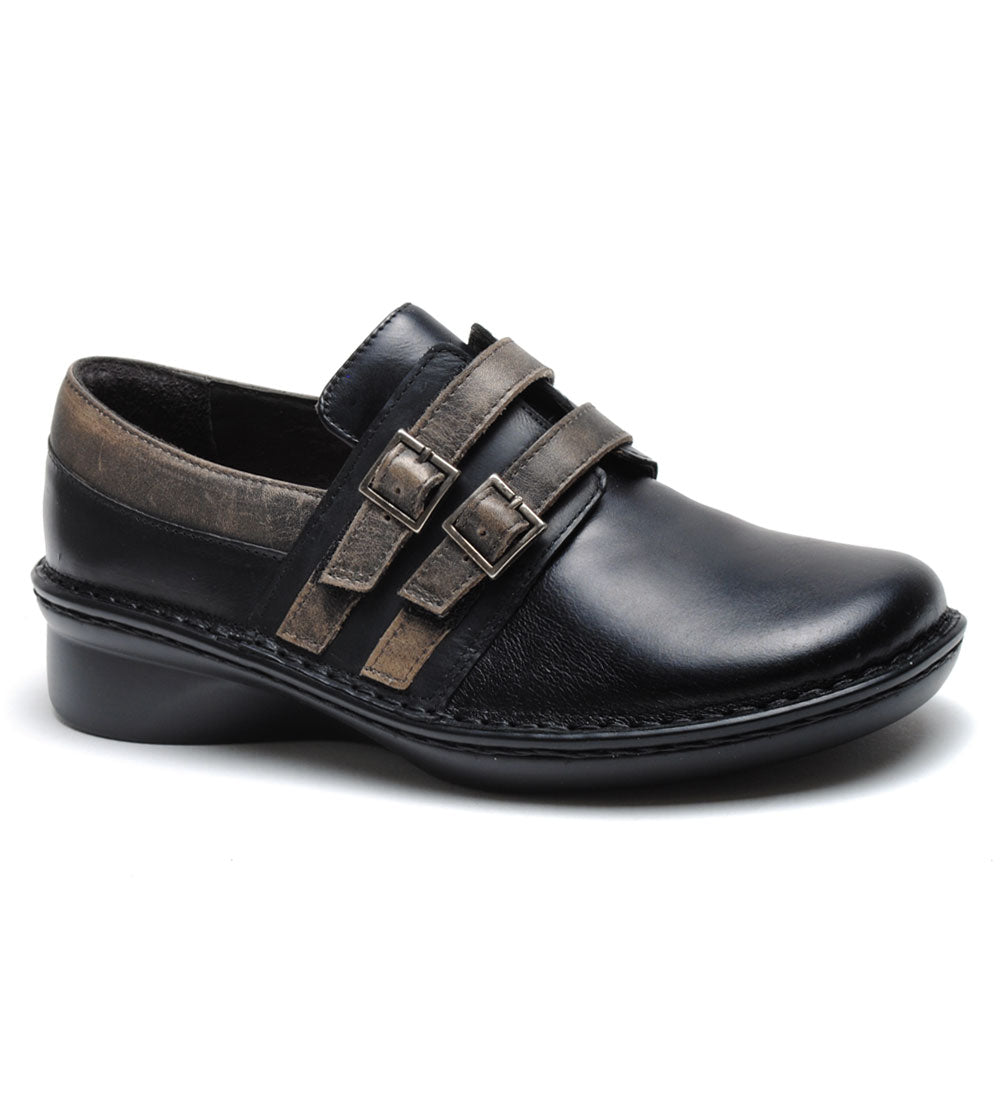 Naot - Celesta - Black Madras/Oily Coal / M / 36