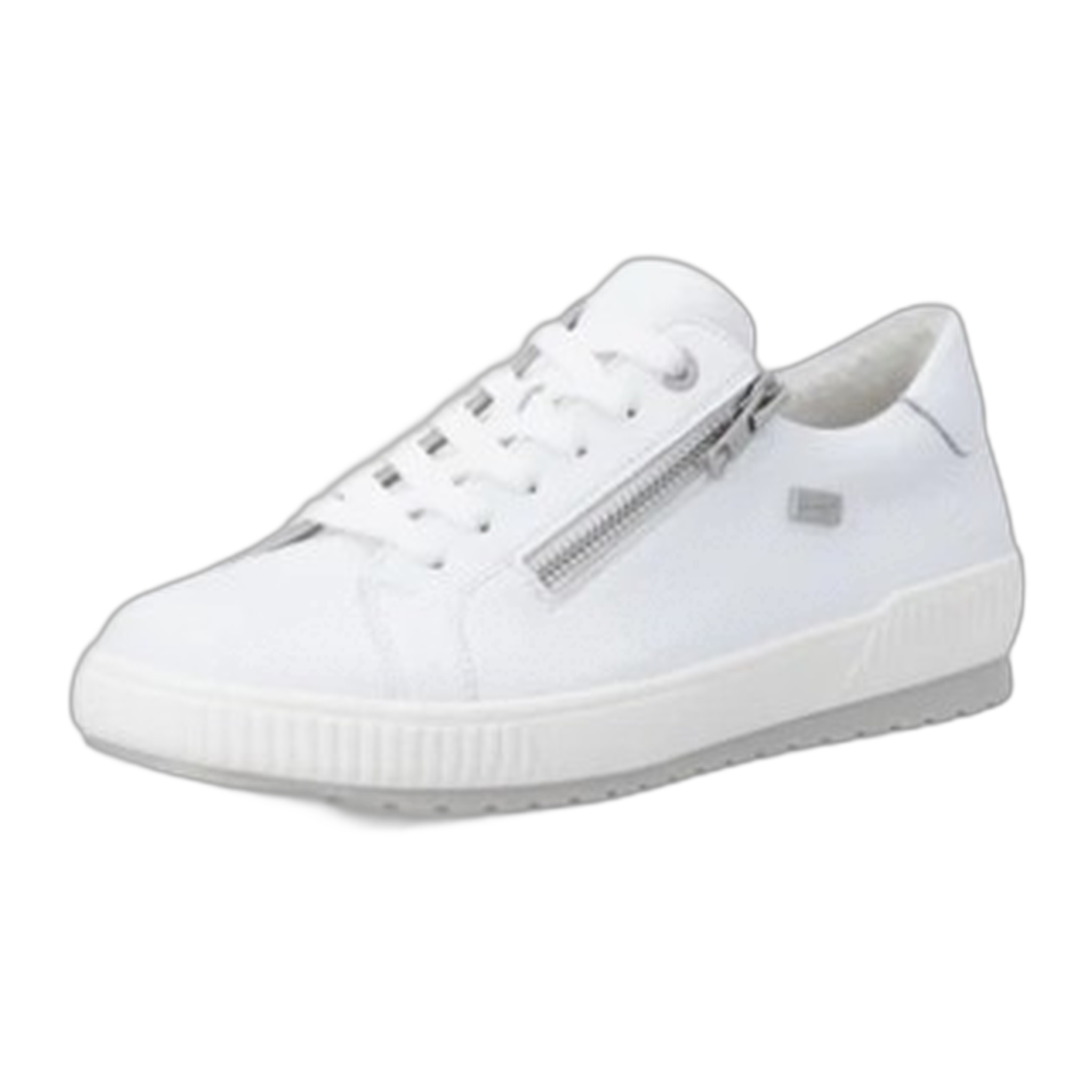 Remonte - Maditta Zip Sneaker - White / M / 36