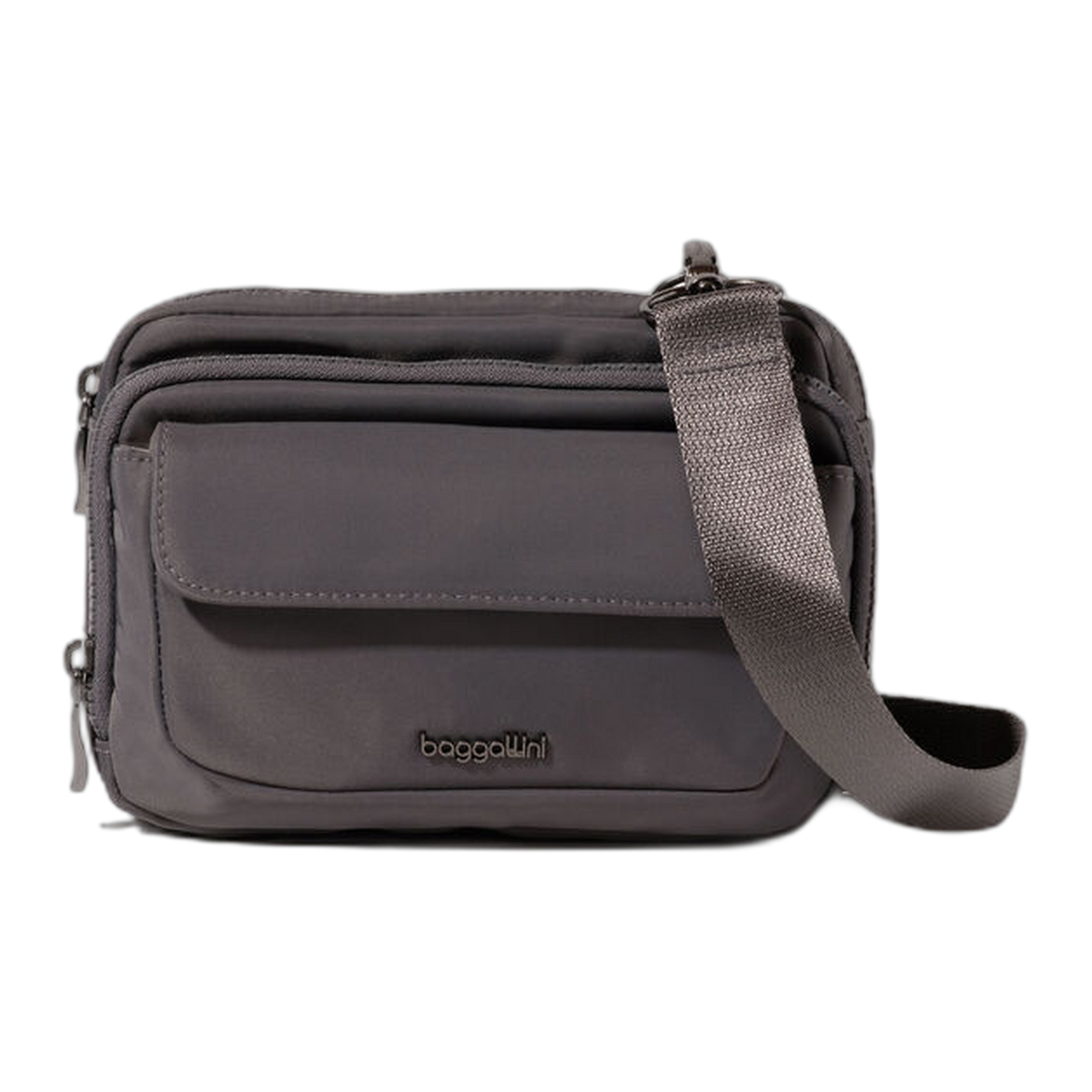 Modern Double Zip Crossbody
