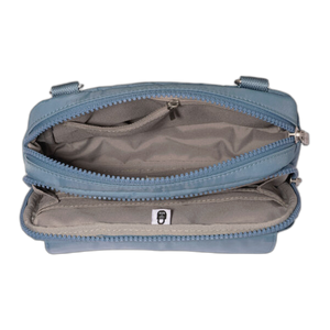 Modern Double Zip Crossbody