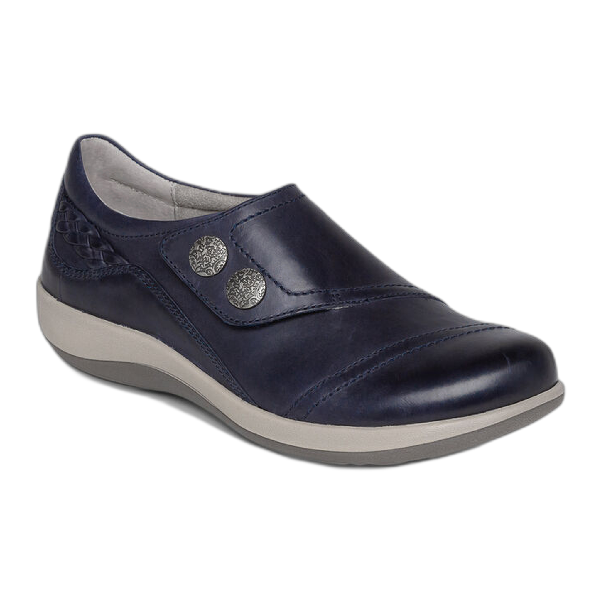 Aetrex - Karina Monk Strap - Navy Nubuck / M / 35