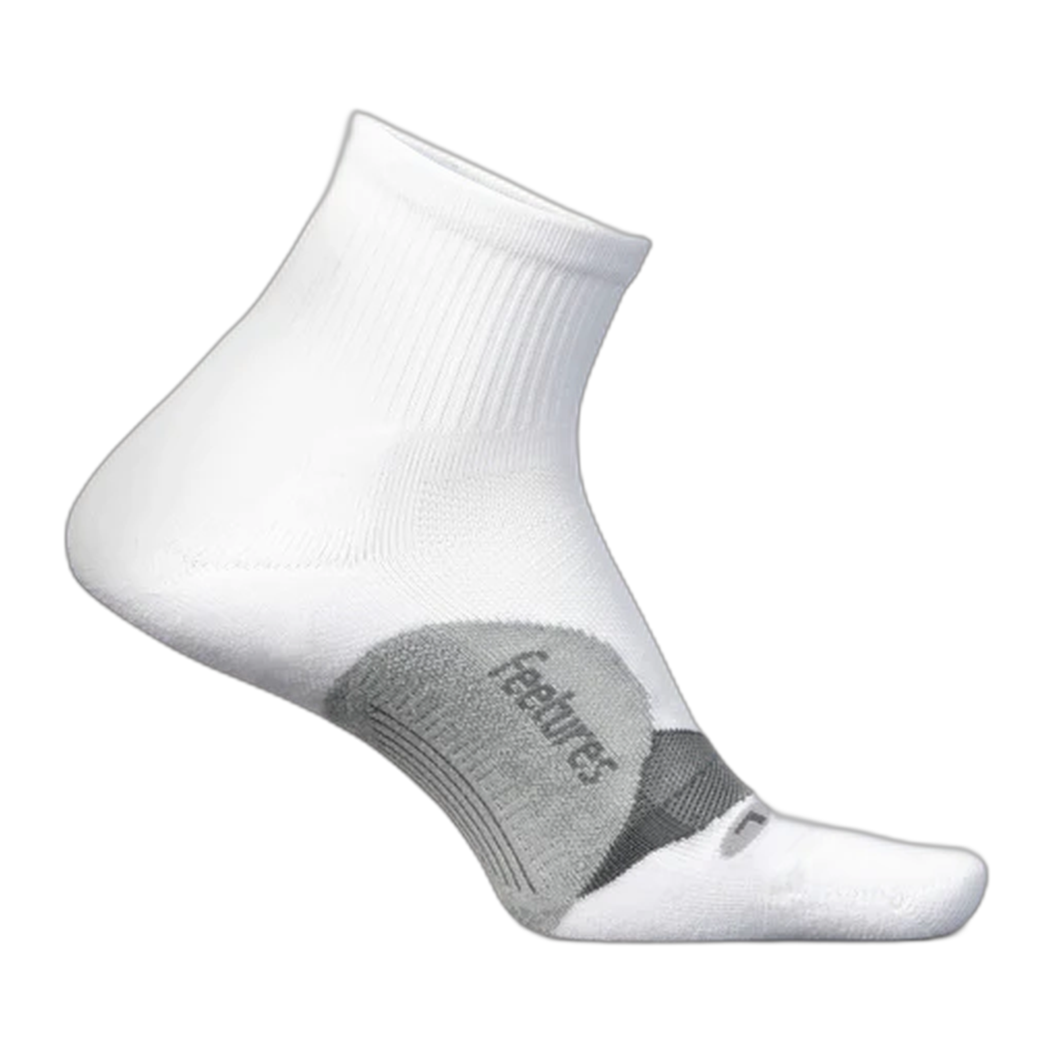 Feetures - Elite Light Cushion Quarter - White / S