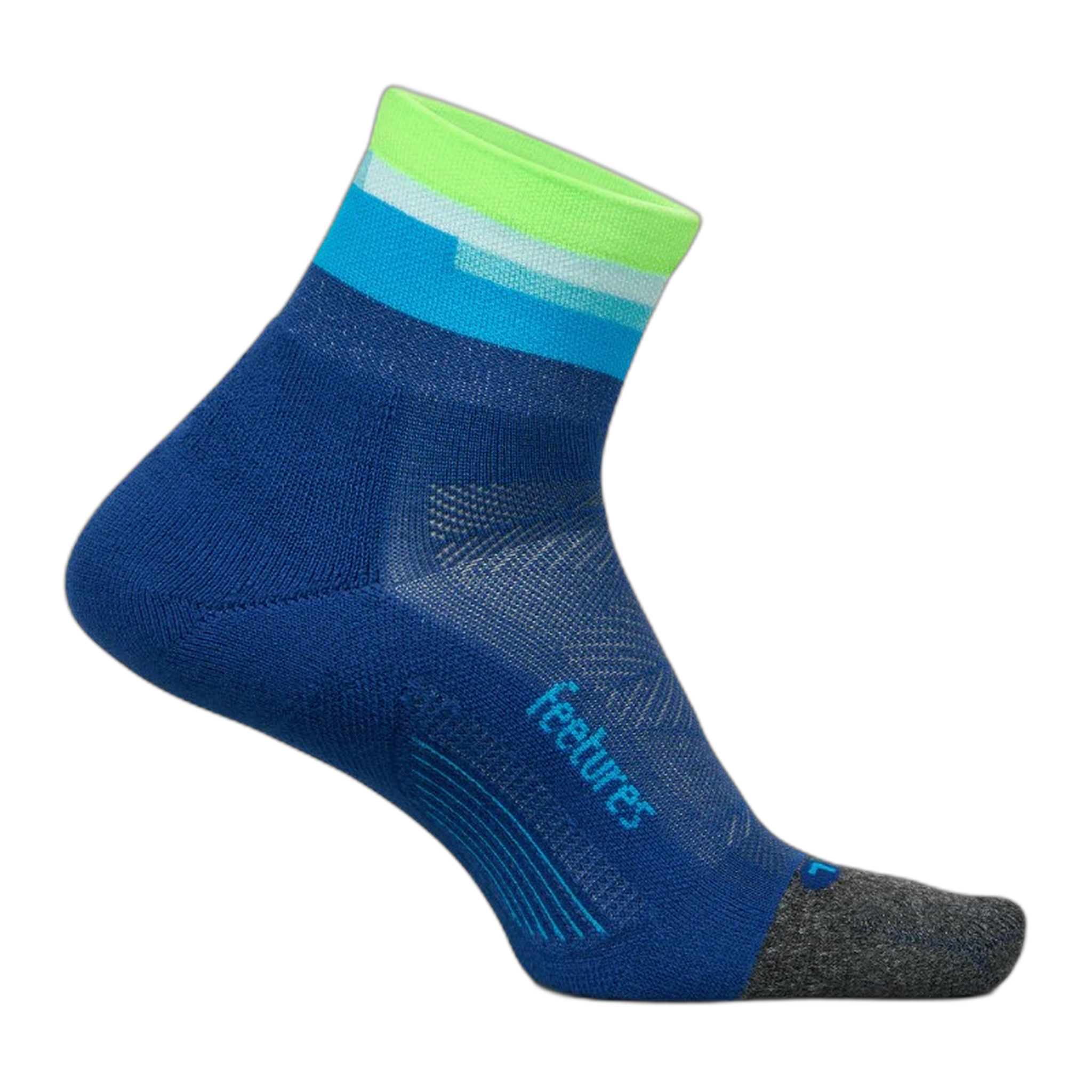 Feetures - Elite Light Cushion Quarter - Surfboard Blue / S