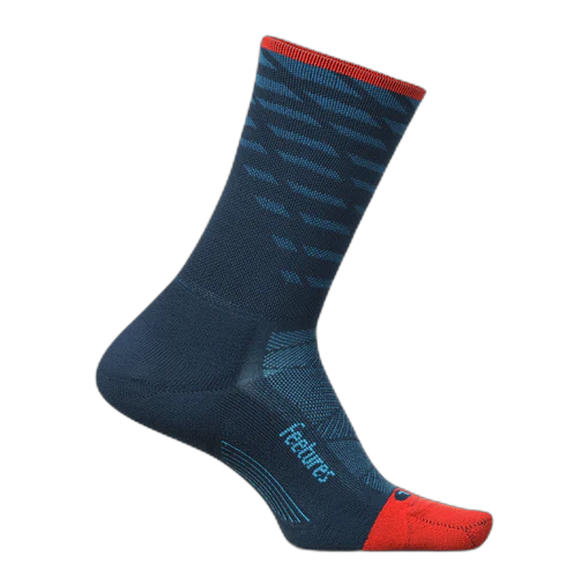 Feetures - Elite Light Cushion Mini Crew - Tempo Blue / XL