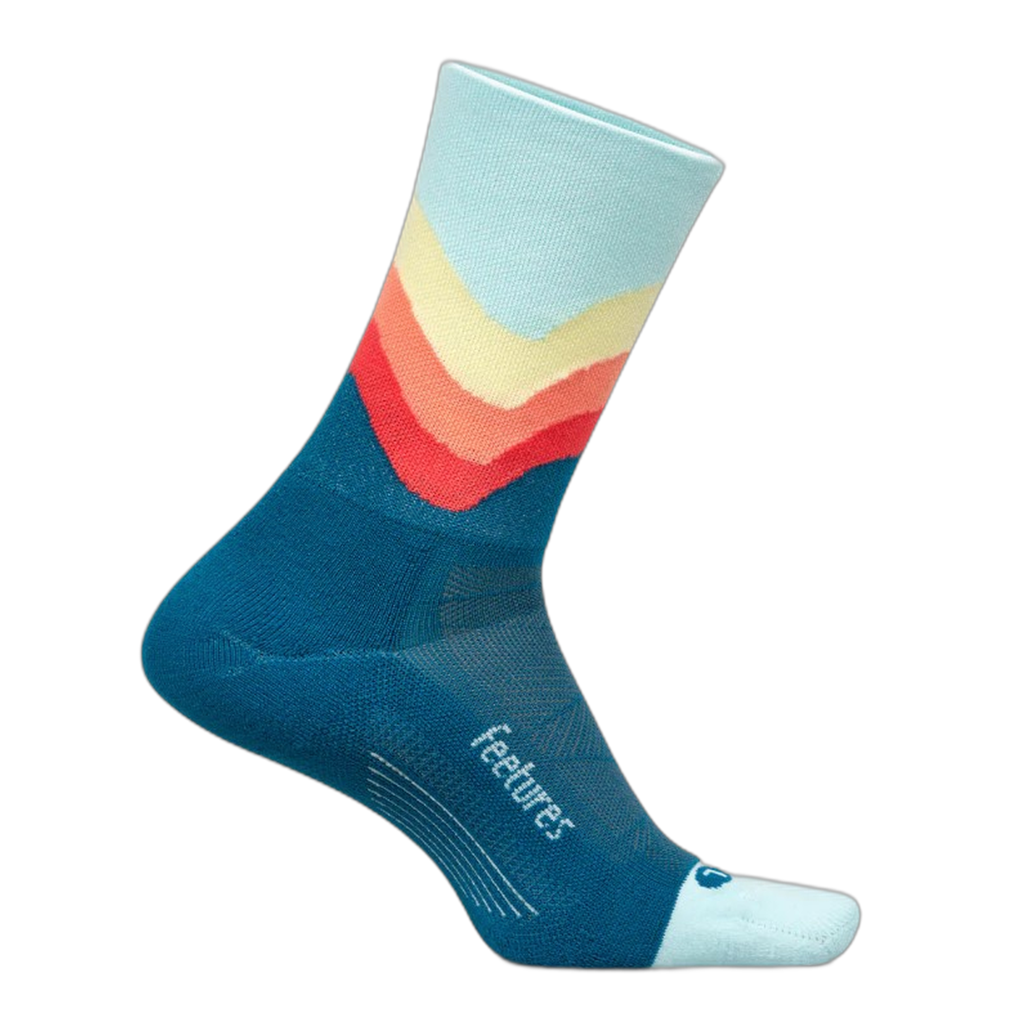 Feetures - Elite Light Cushion Mini Crew - Blue Swell / M