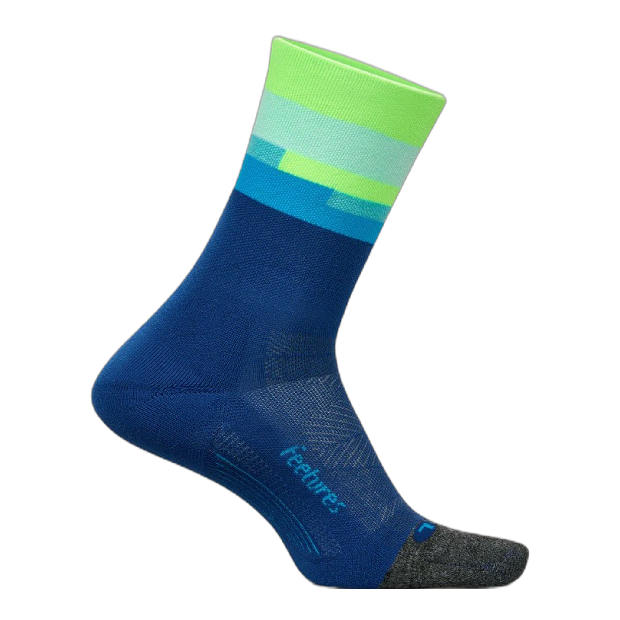 Feetures - Elite Light Cushion Mini Crew - Surfboard Blue / M