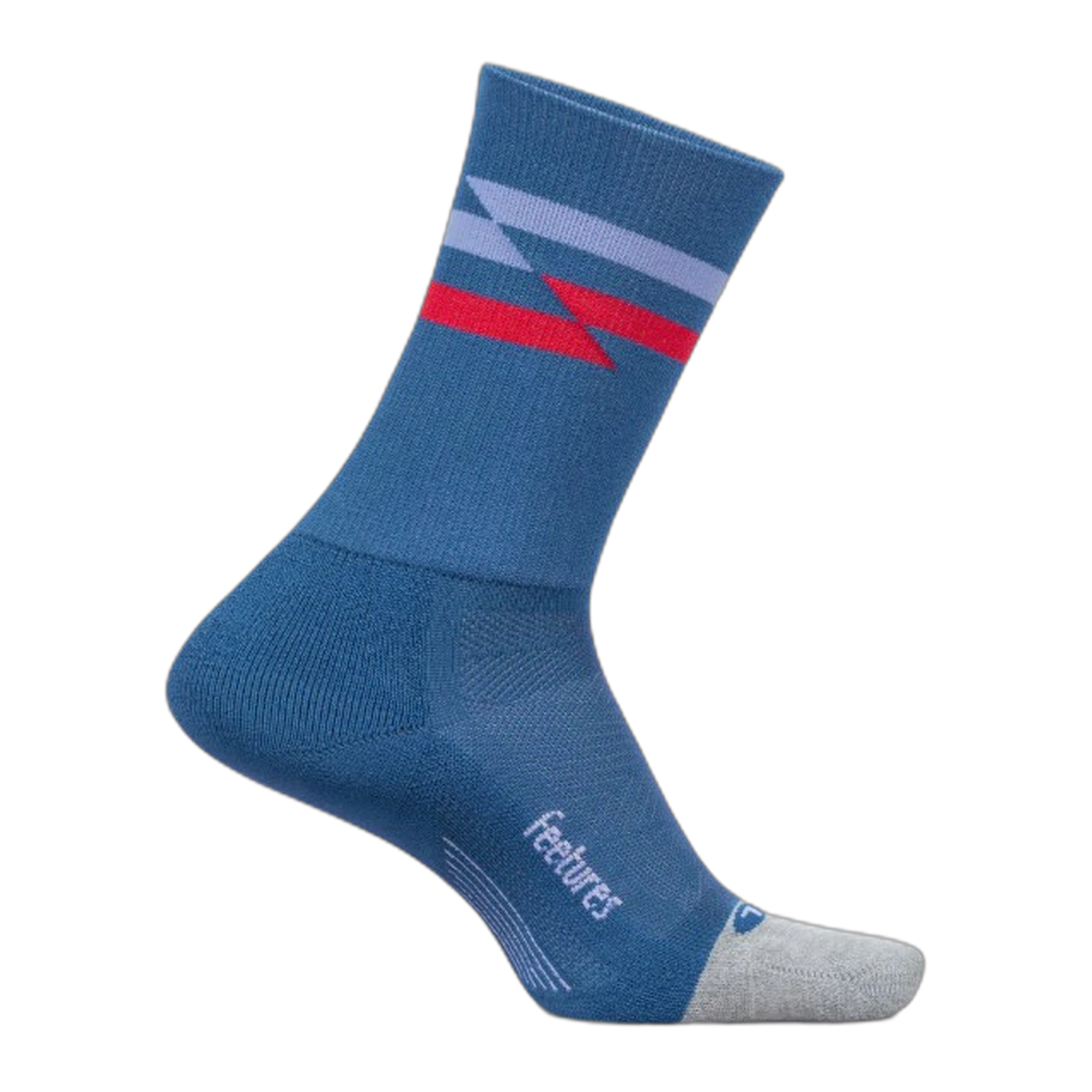 Feetures - Elite Light Cushion Mini Crew - Blue Track / M