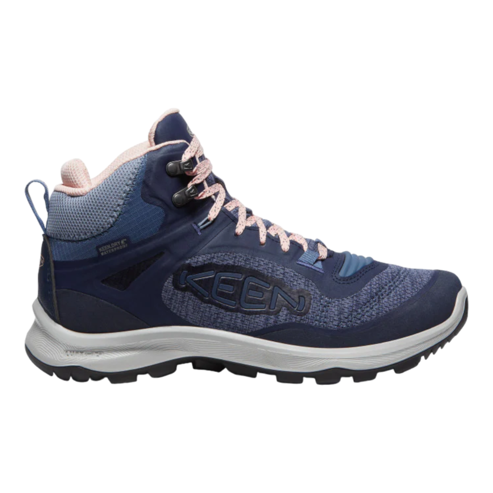 KEEN - Women's Terradora Flex Waterproof Boot - Vintage Indigo/Peachy / M / 8.5