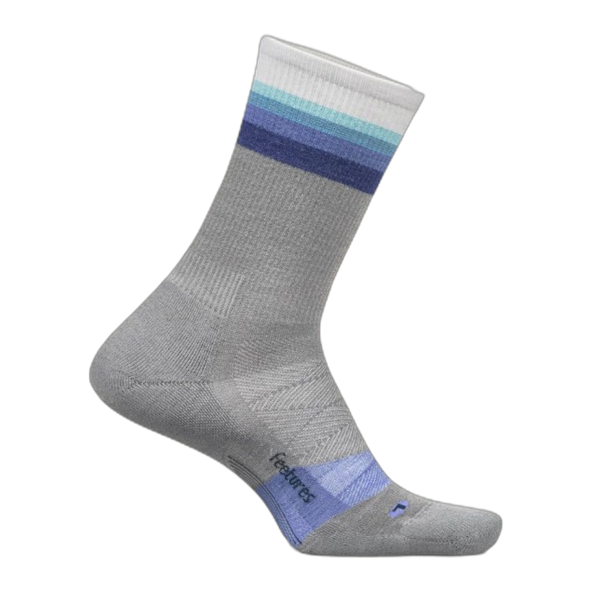 Feetures - Merino 10 Max Cushion Mini Crew - Luminous Gray / S