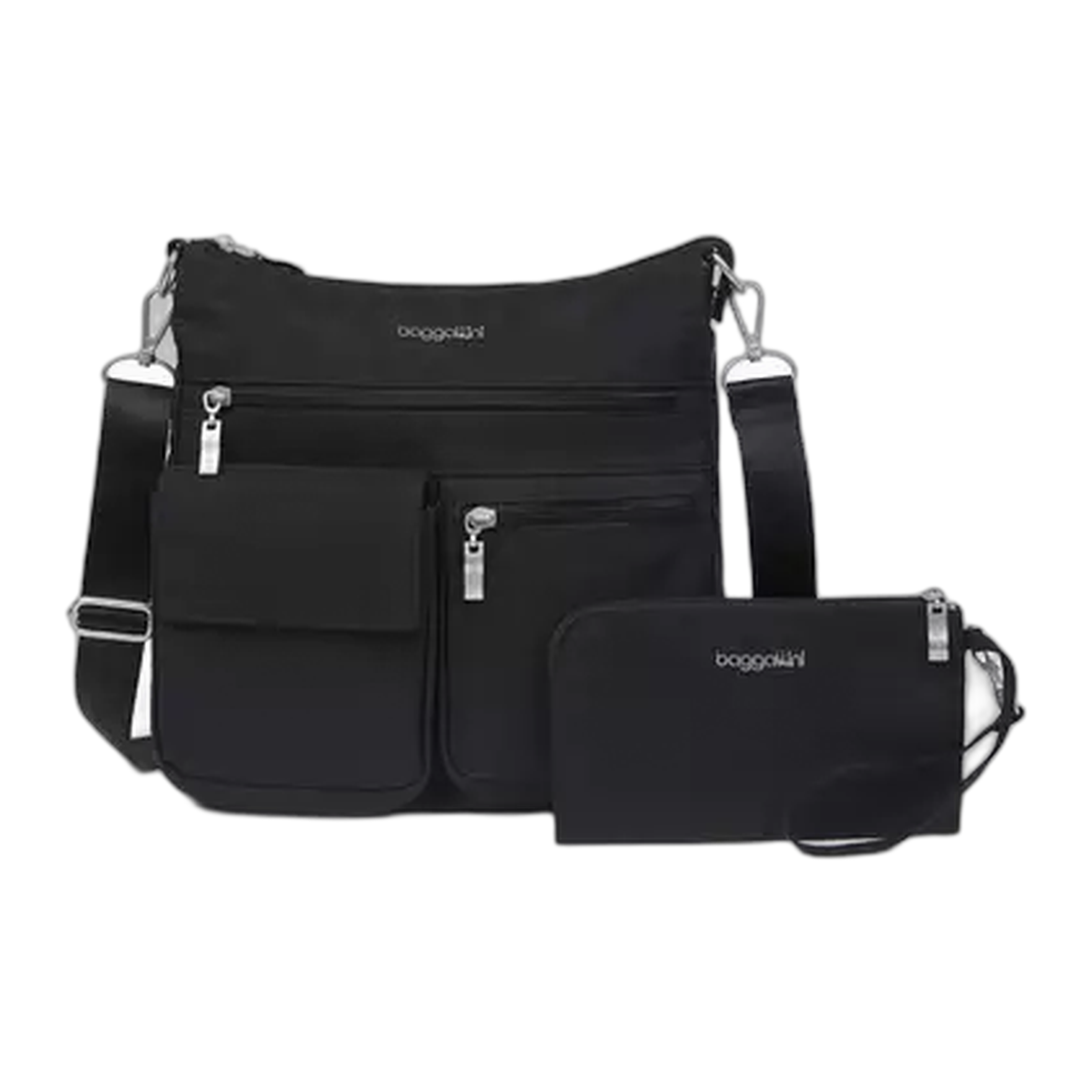 Baggillini - Modern Everywhere Slim Crossbody - Black