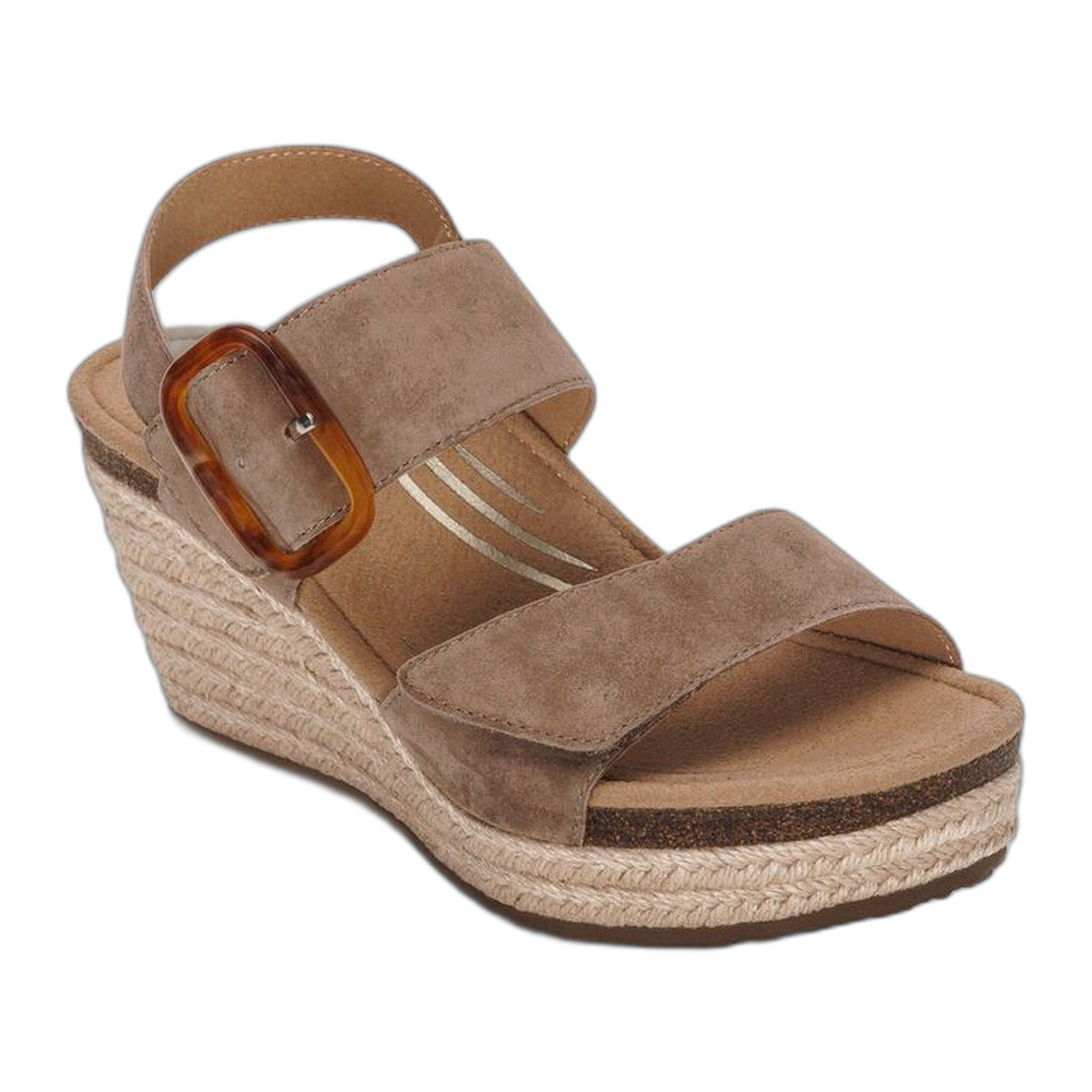 Aetrex - Ashley Arch Support Wedge - Taupe Suede / M / 37