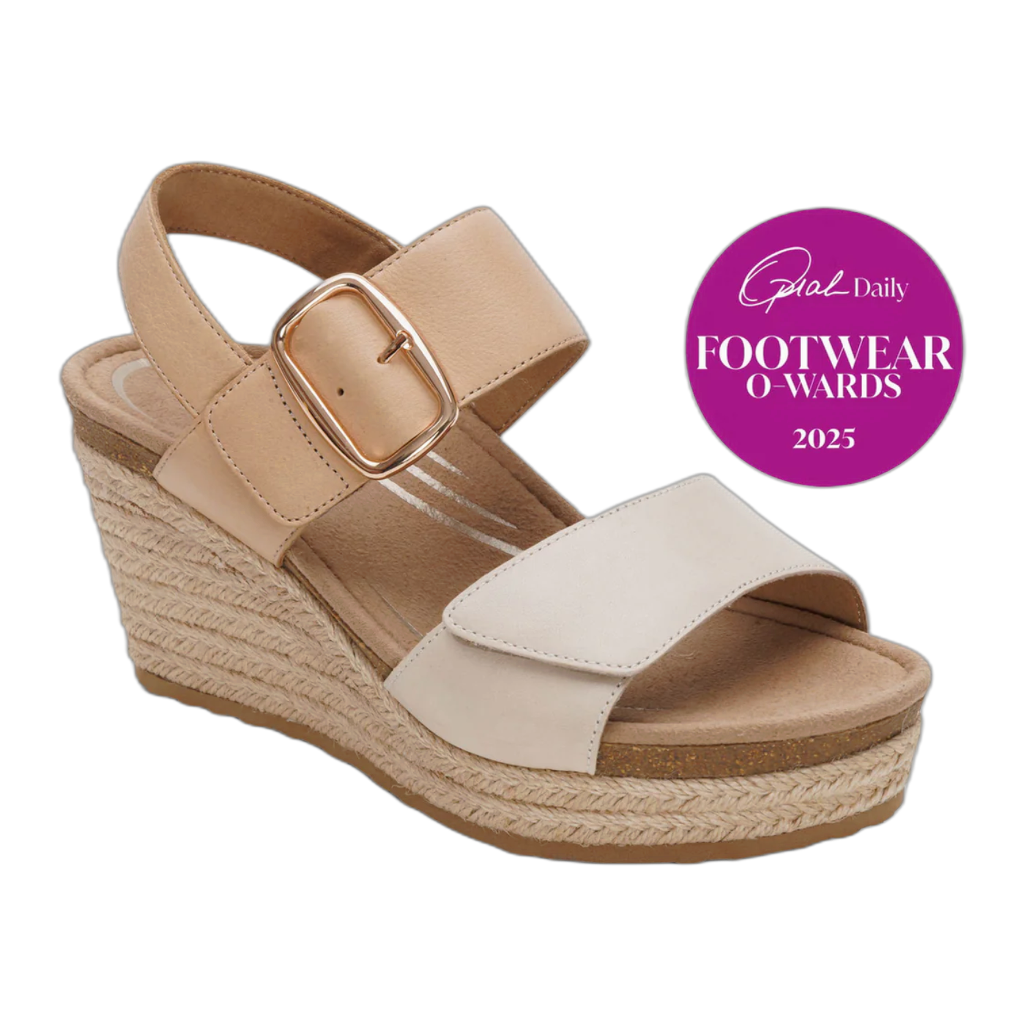 Aetrex - Ashley Arch Support Wedge - Off White / M / 37