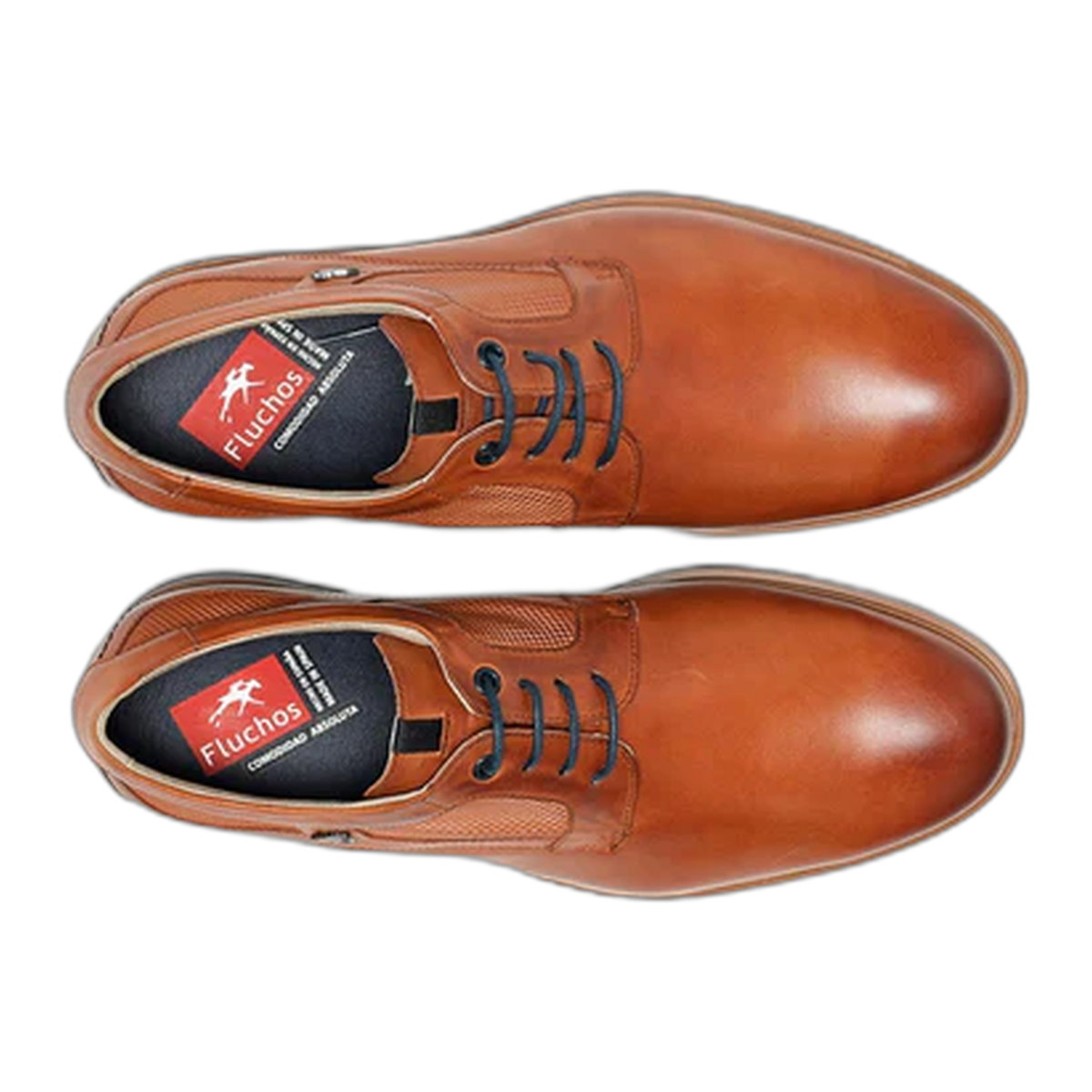 Chaussures Plates Homme Fluchos F1744 - Cuir Marine, Doublure Cuir/Textile, Confort Et Style Classique - 12