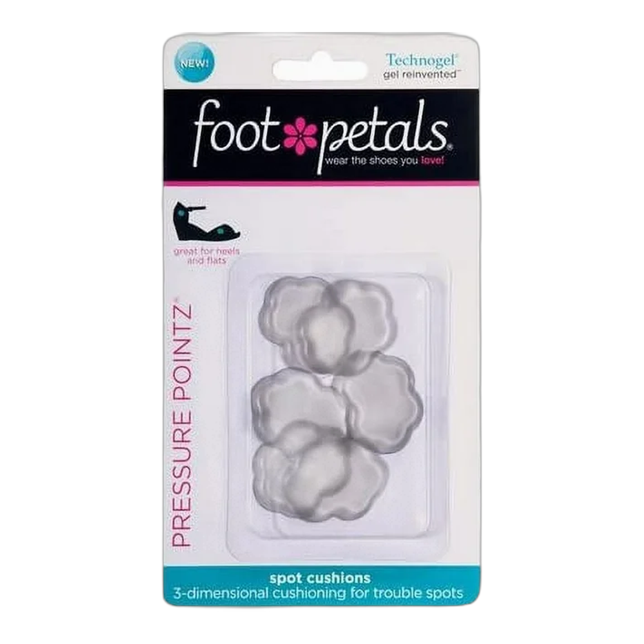Foot Petals - Pressure Pointz Gel - One Size / Charcoal