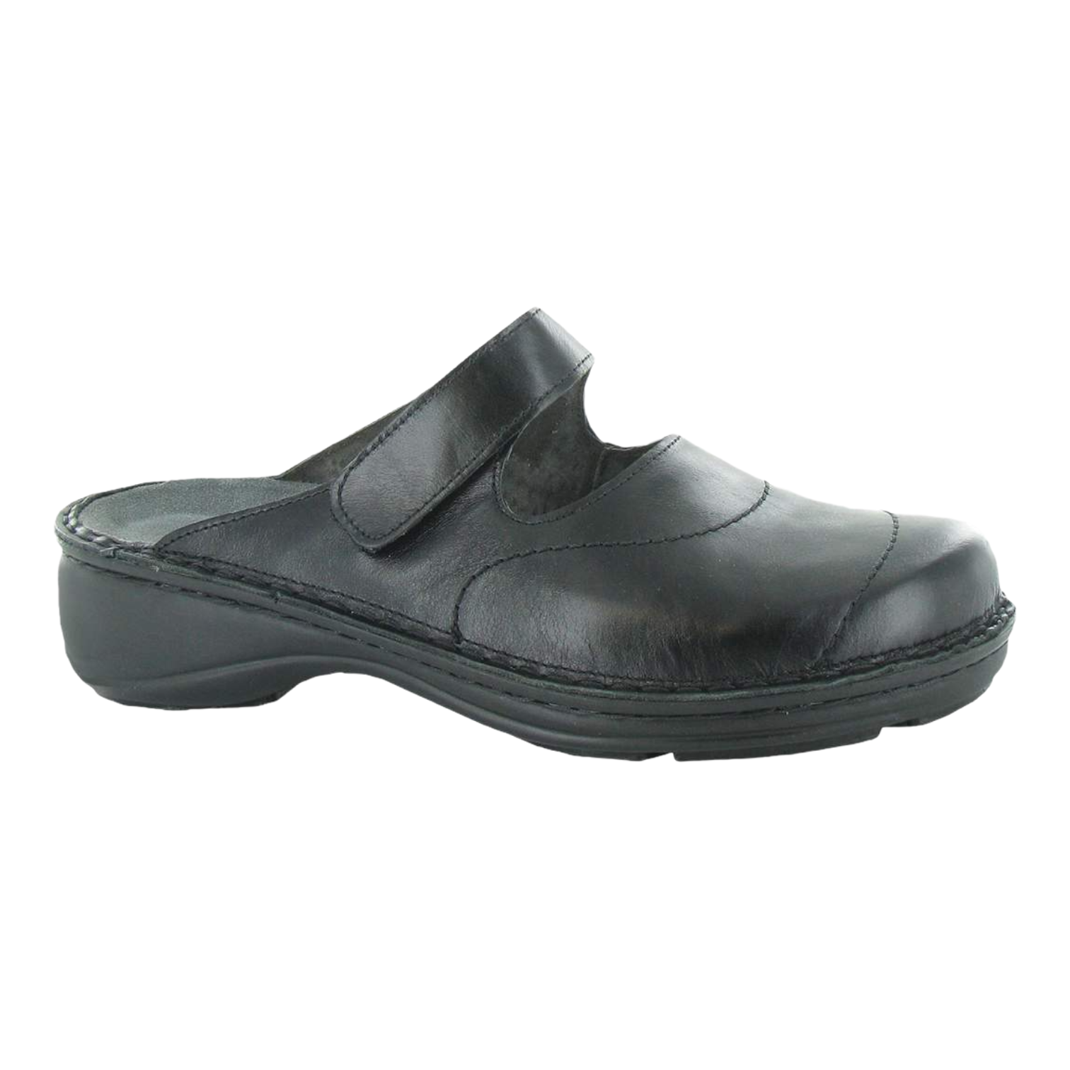 Naot - Hibiscus - Black Madras Leather / M / 36