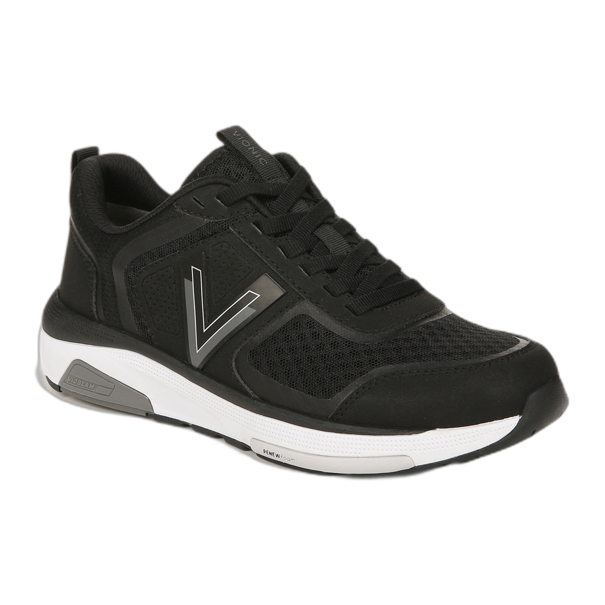 Vionic - Walk Strider Sneaker - Black/Charcoal / M / 5