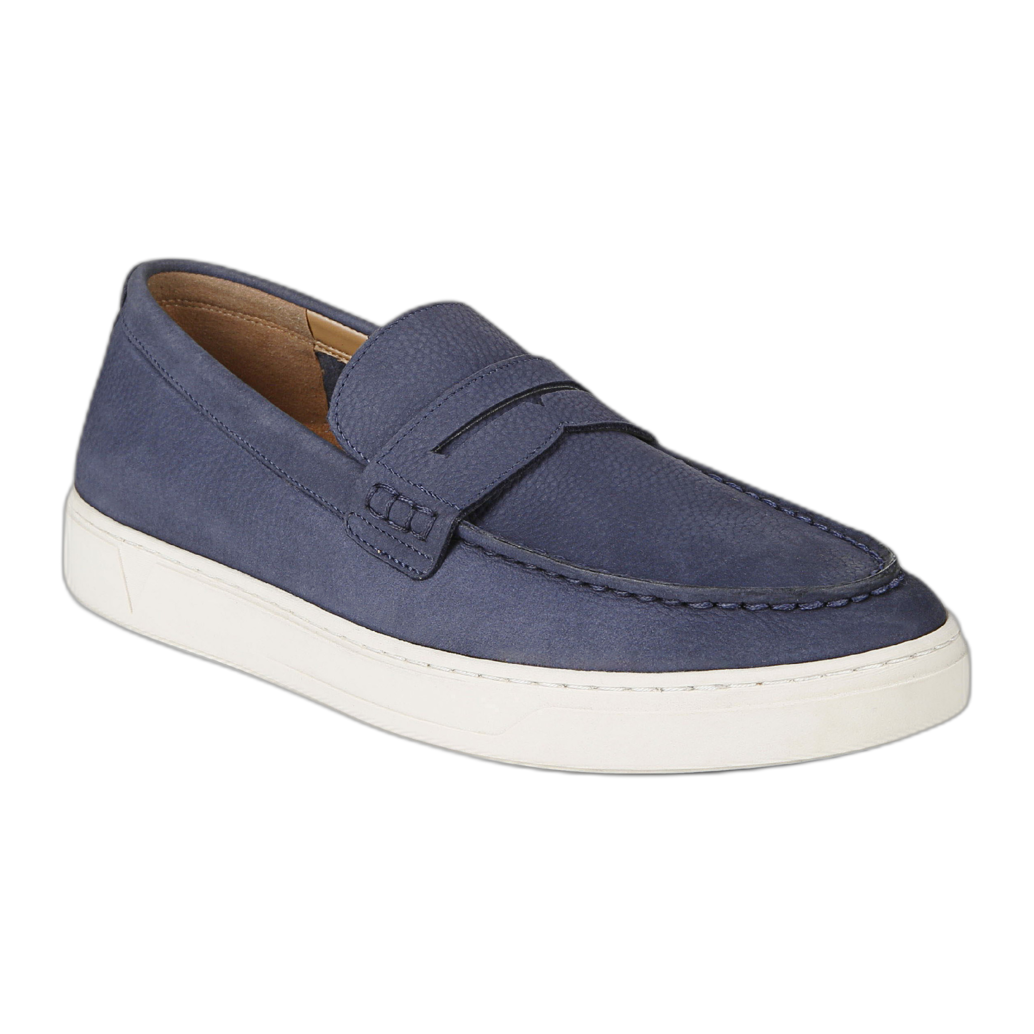 Vionic - Thompson - Navy Blue Leather / M / 7.5