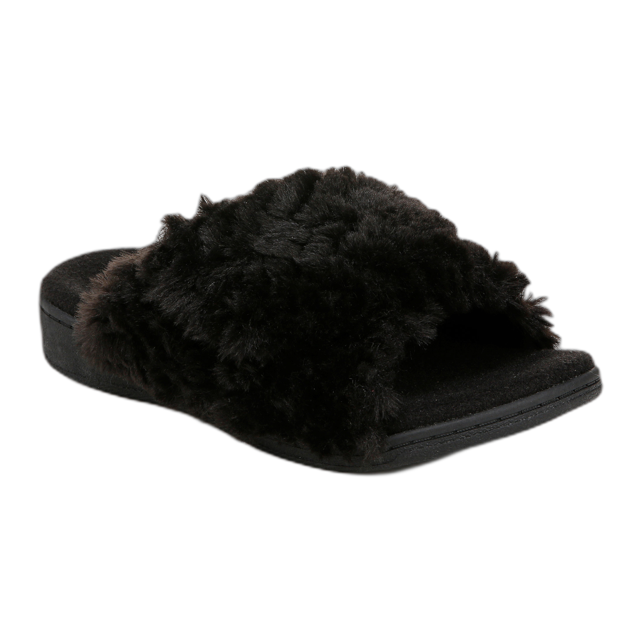 Vionic - Relax II Slippers - Black Fabric / M / 5
