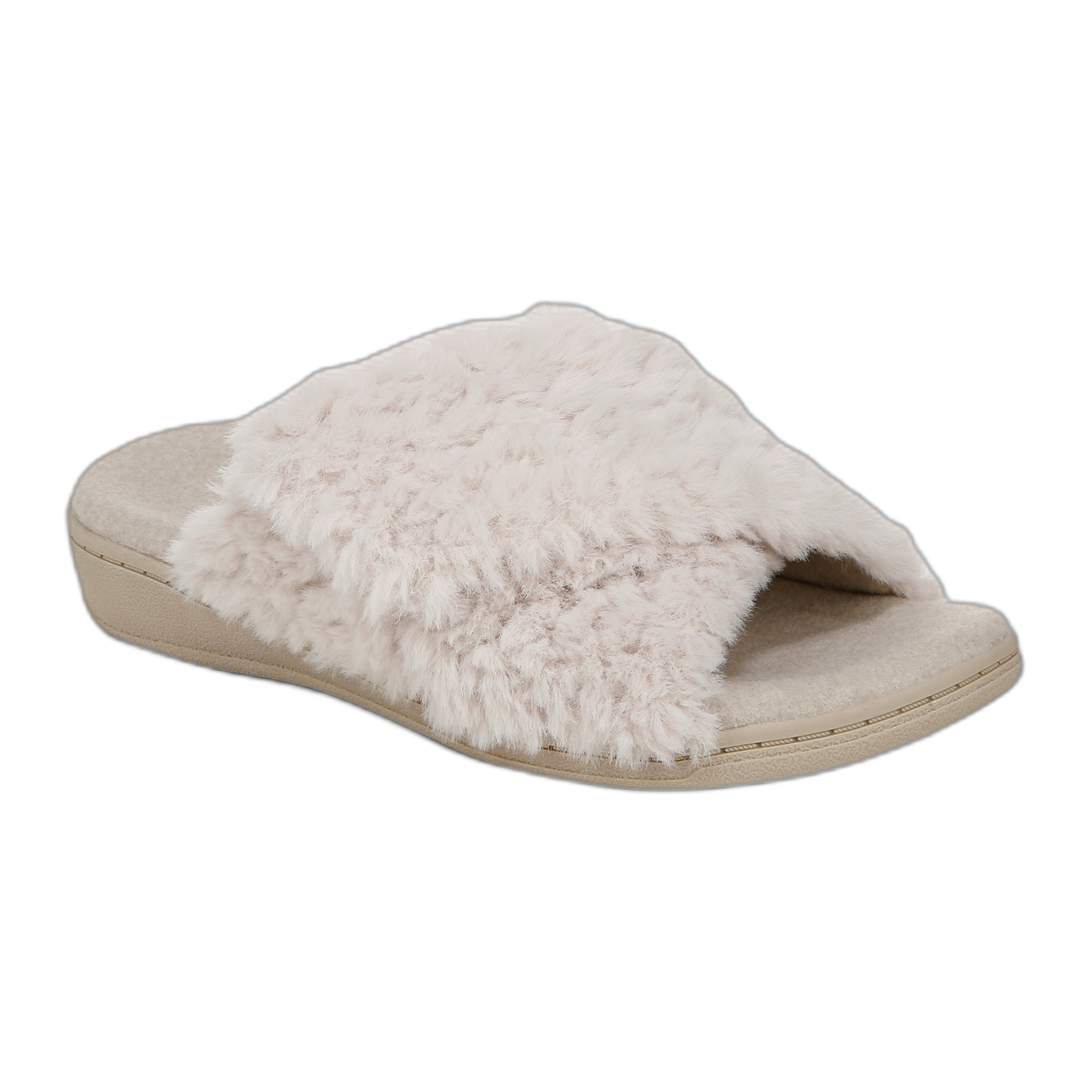 Vionic - Relax II Slippers - Off White Fabric / M / 6