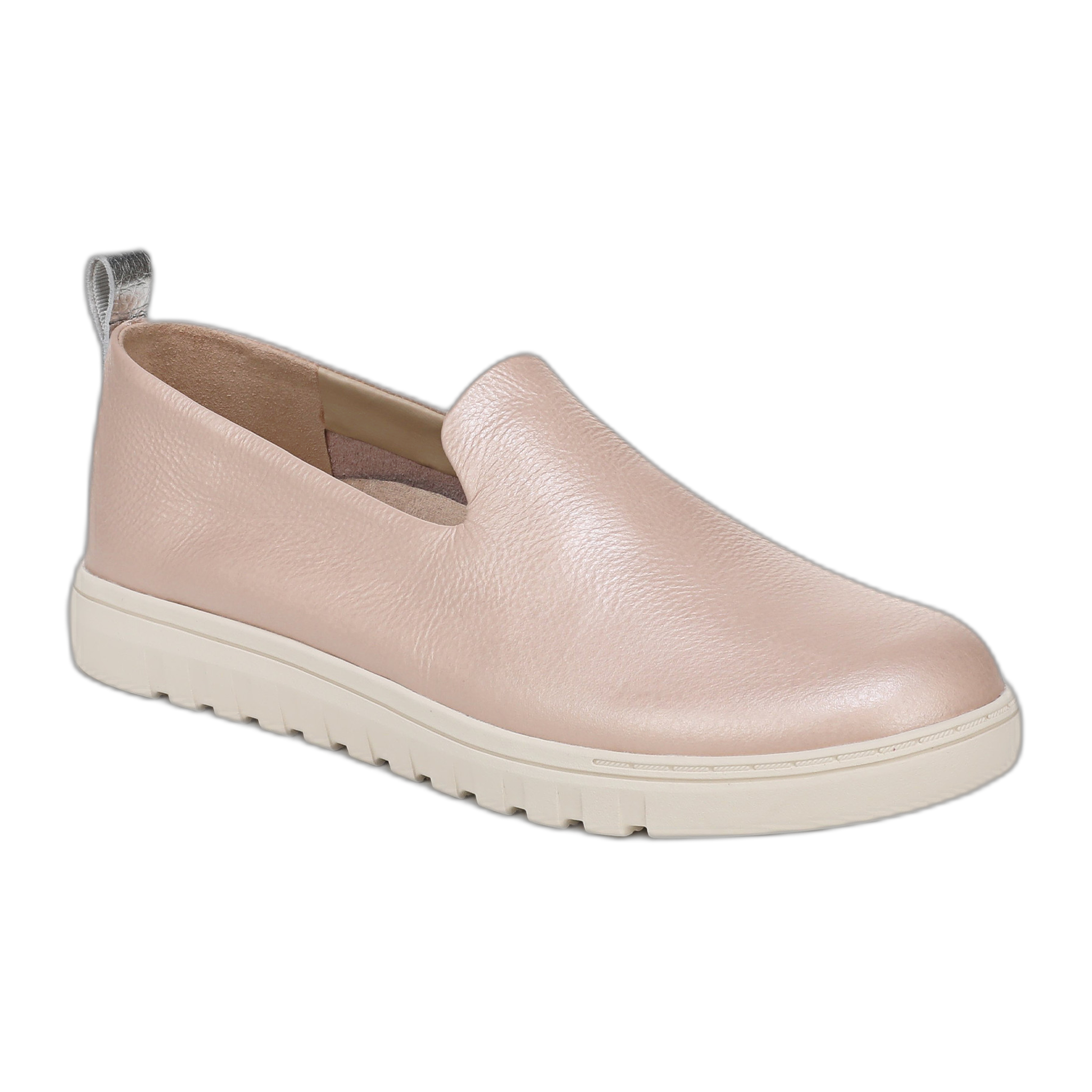 Vionic - Uptown Willa Slip On Sneaker - Cream Rose Leather / M / 7.5