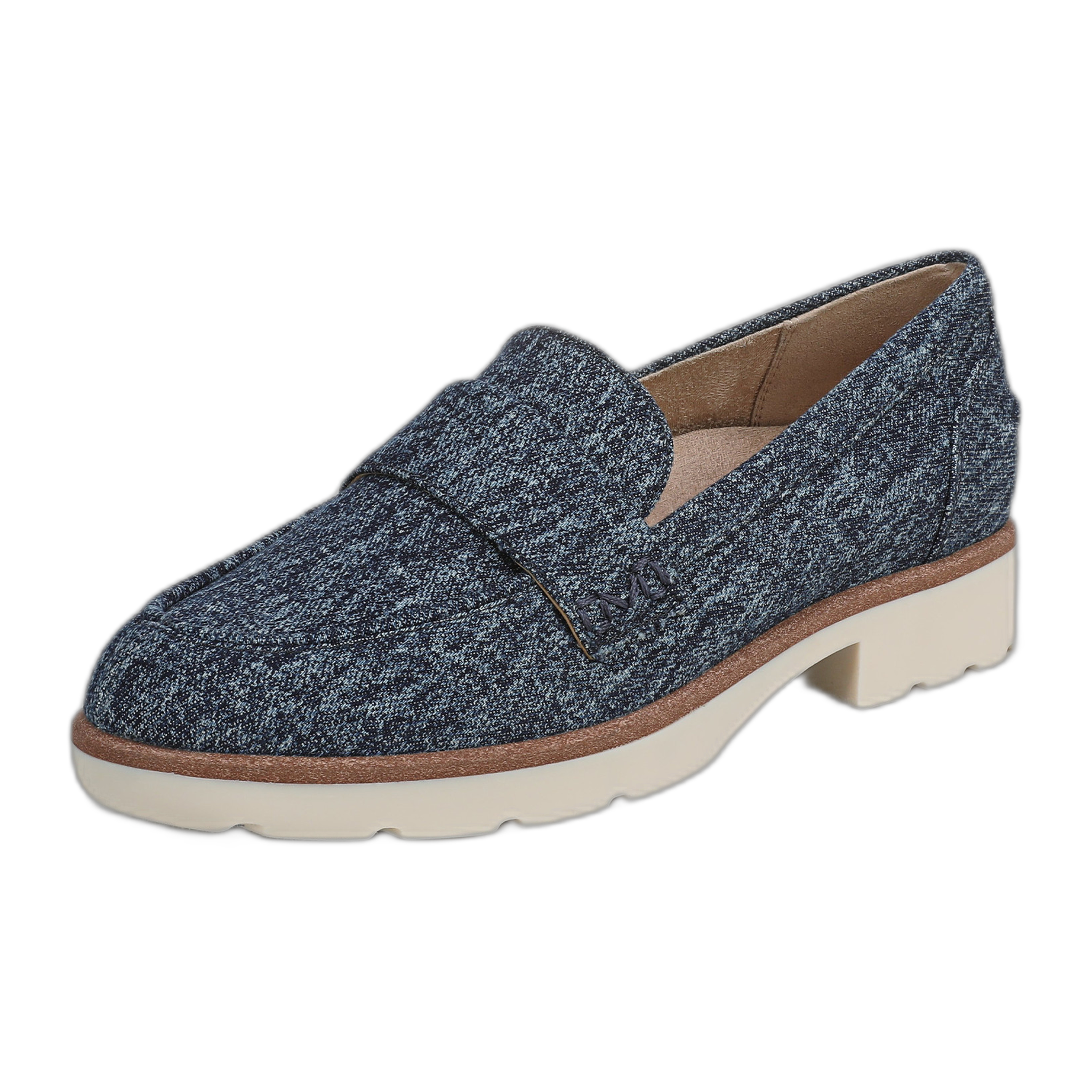 Vionic - Cleo Loafer - Dark Denim Acid Wash Denim / M / 5
