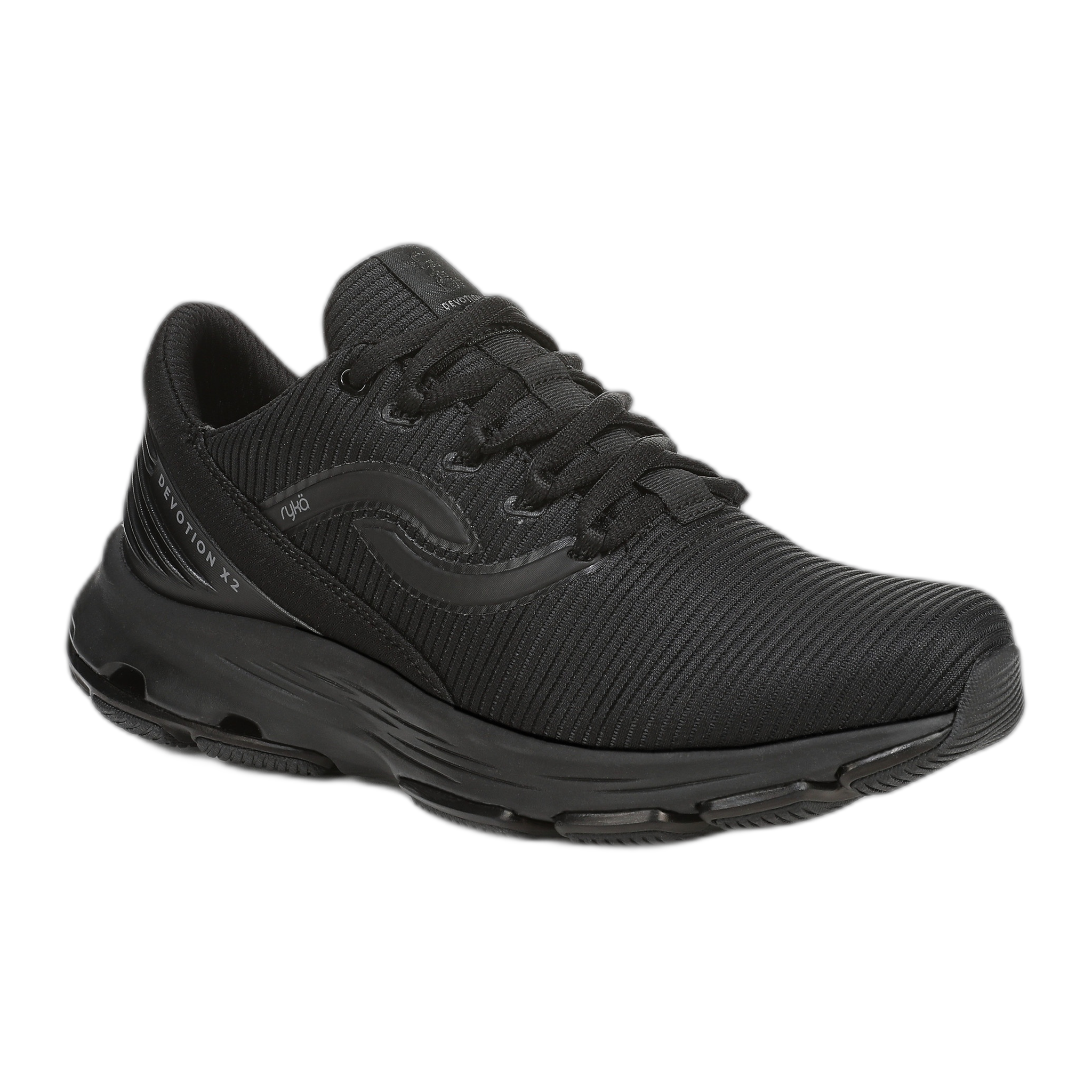 Ryka - Devotion X 2 Walking Sneaker - Black/Black / M / 5