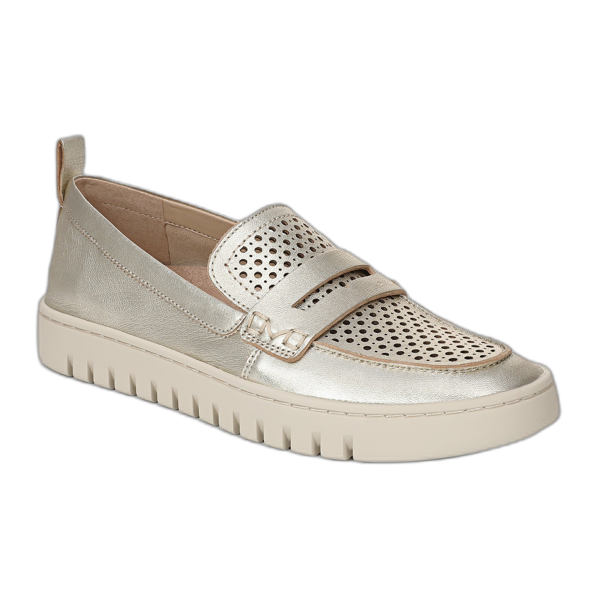 Vionic - Uptown Perf - Gold Leather / M / 5