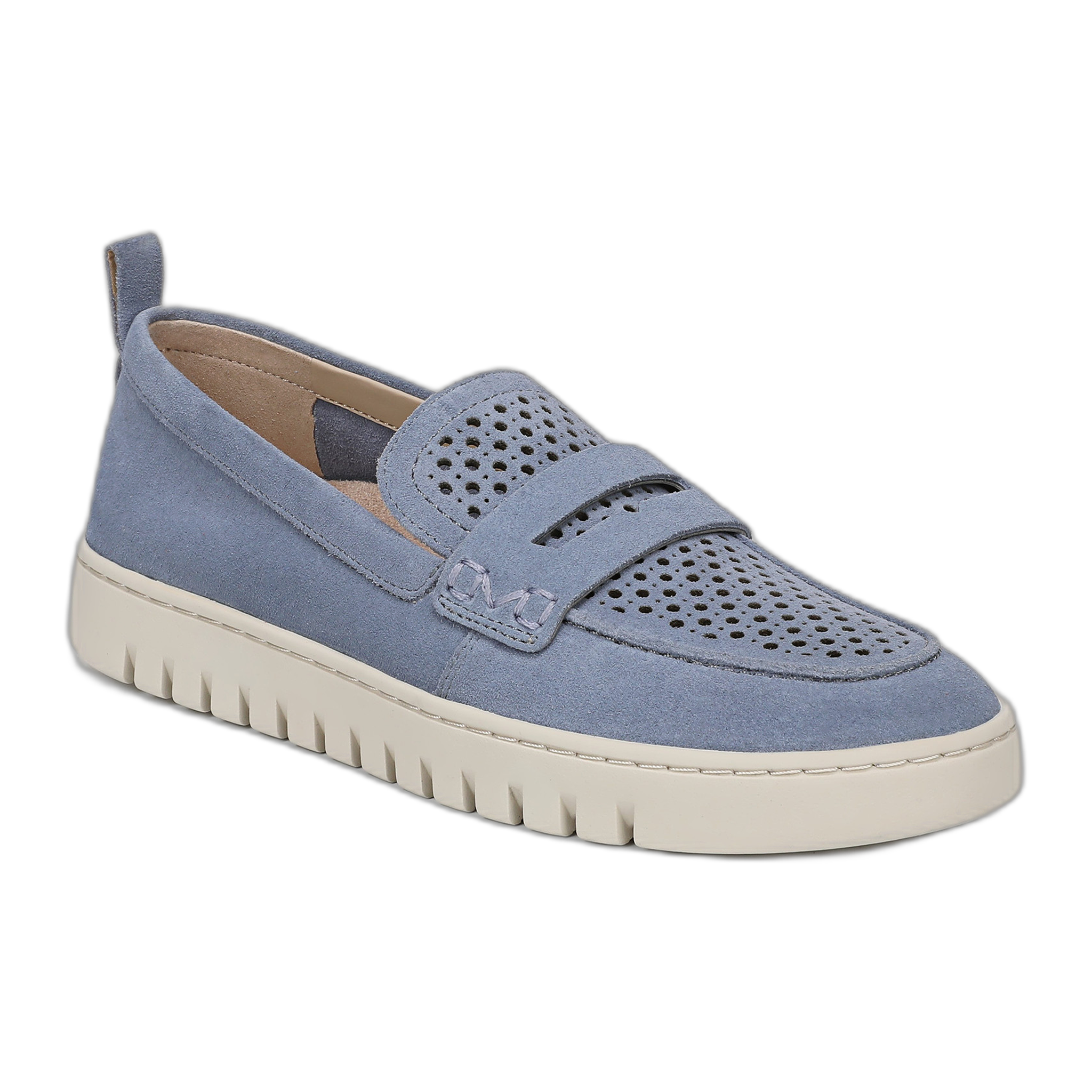 Vionic - Uptown Perf - Pacific Blue Suede / M / 5