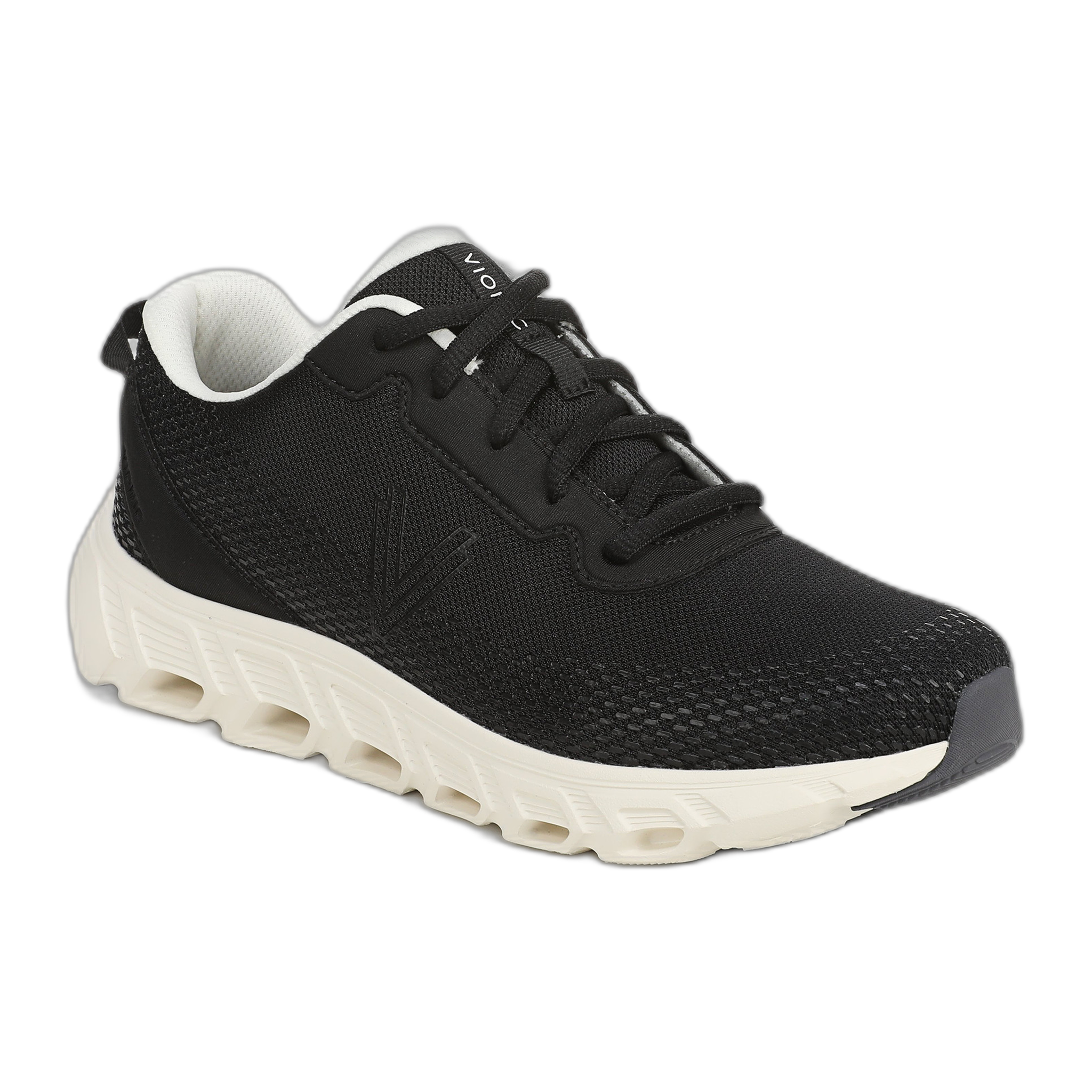 Vionic - Priscilla - Black Faux Leather/Mesh / M / 5